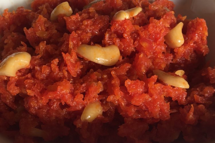 Carrot Halwa in a bowl