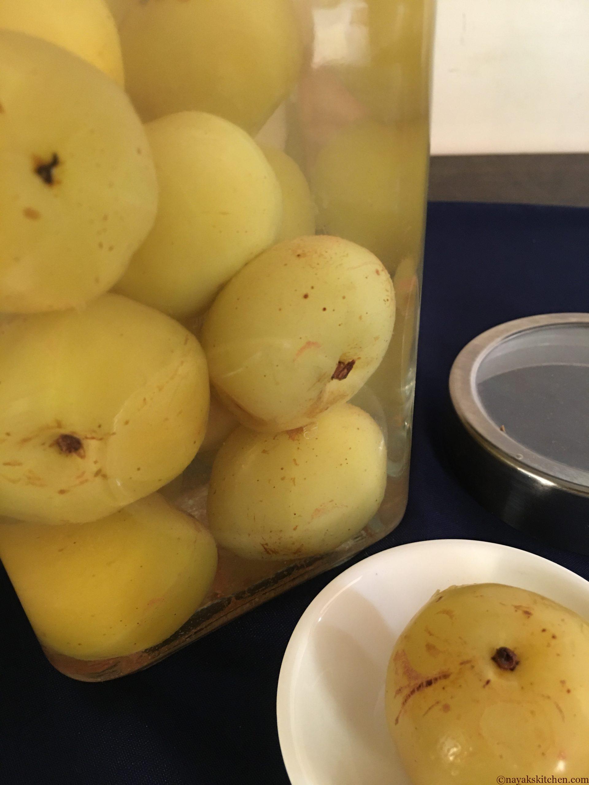 Amlas in a glass bottle and in a small bowl