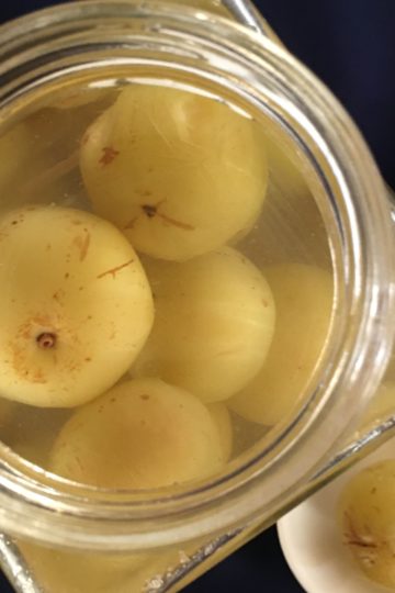 Amlas in a glass bottle