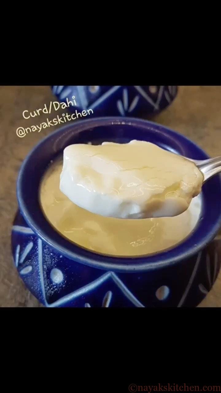 Curd/Dahi 🥣 - www.nayakskitchen.com
Learn how to make perfect curd at home.

✔️When something is there around for too long you take it for granted. Be it the relationships, blessings in our life or something as humble as the curd. The one food that can set all things right you have done wrong to your gut is CURD!
✔️Yes curd is probably not glorified as much, but it can actually restore your digestive health. In fact it is one of the ingredients of ‘Panchamruta’ (Panch meaning five and amrut meaning nectar) which is used in many rituals as an offering to the deity. Many popular recipes use curd as the main ingredient. eg; lassi, raitas, shrikhand, curd rice, dahi vada, chaats etc.
✔️Do check out the post with lots of tips at…
https://www.nayakskitchen.com/homemade-curd/