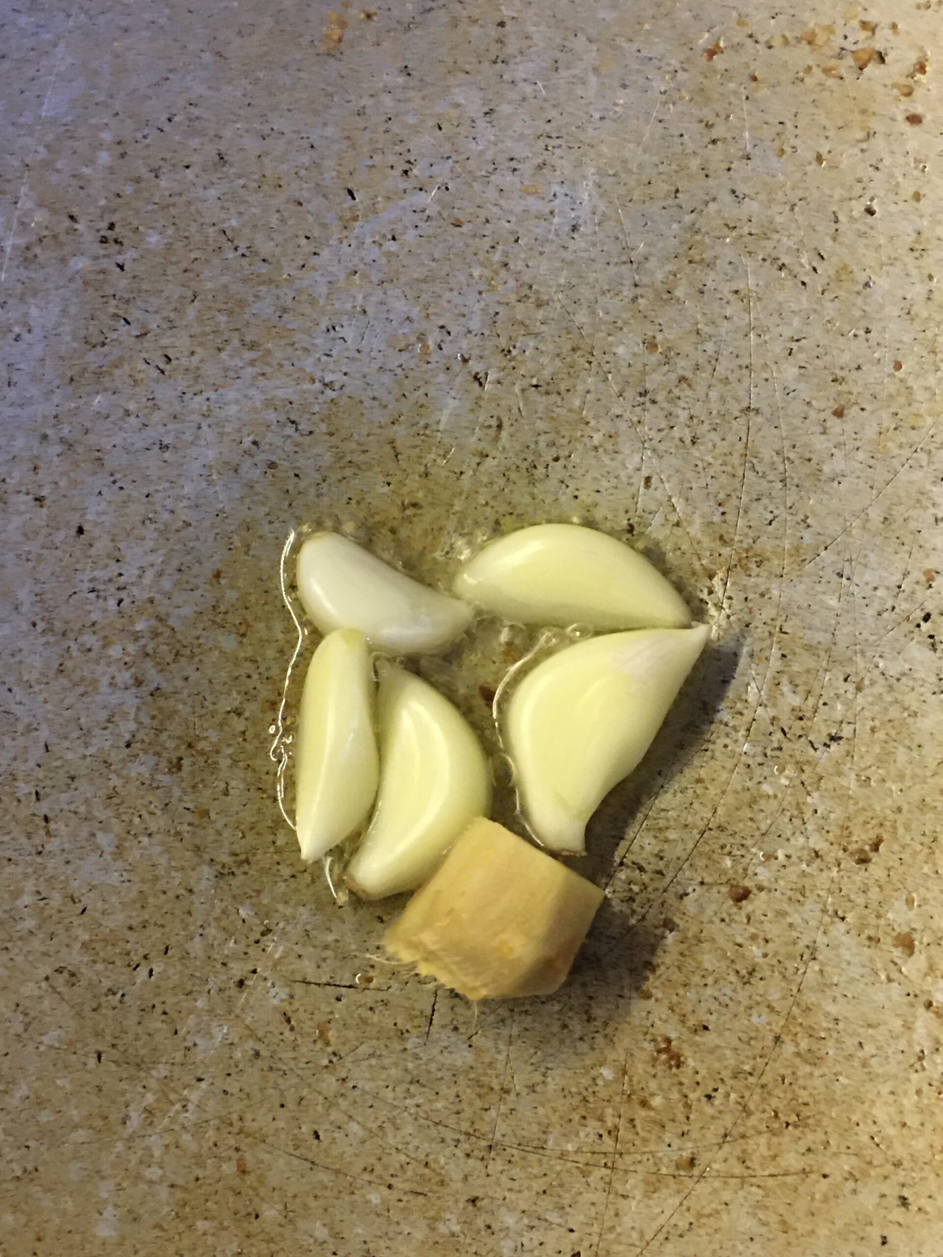 Adding ginger and garlic