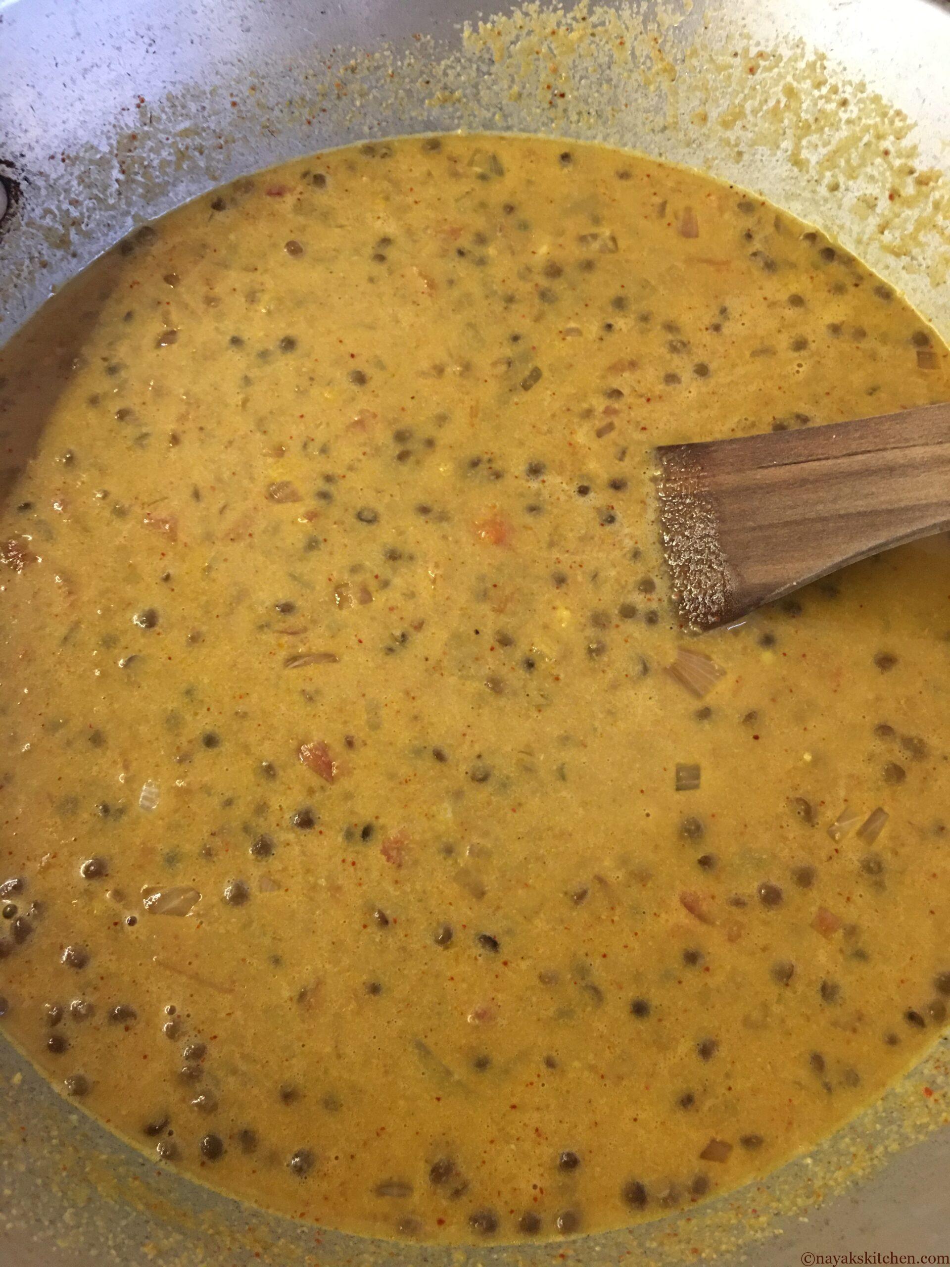 Masoor tonak/Masoor curry