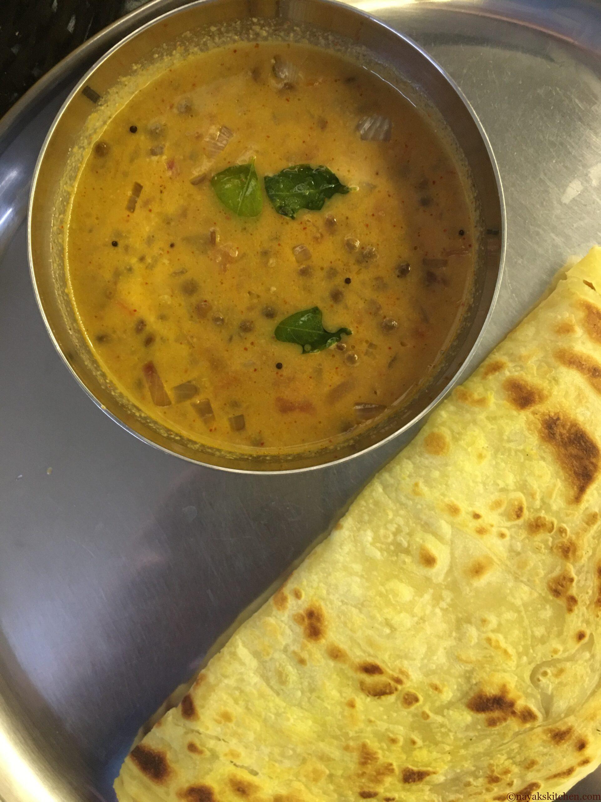 Masoor Tonak served with paratha