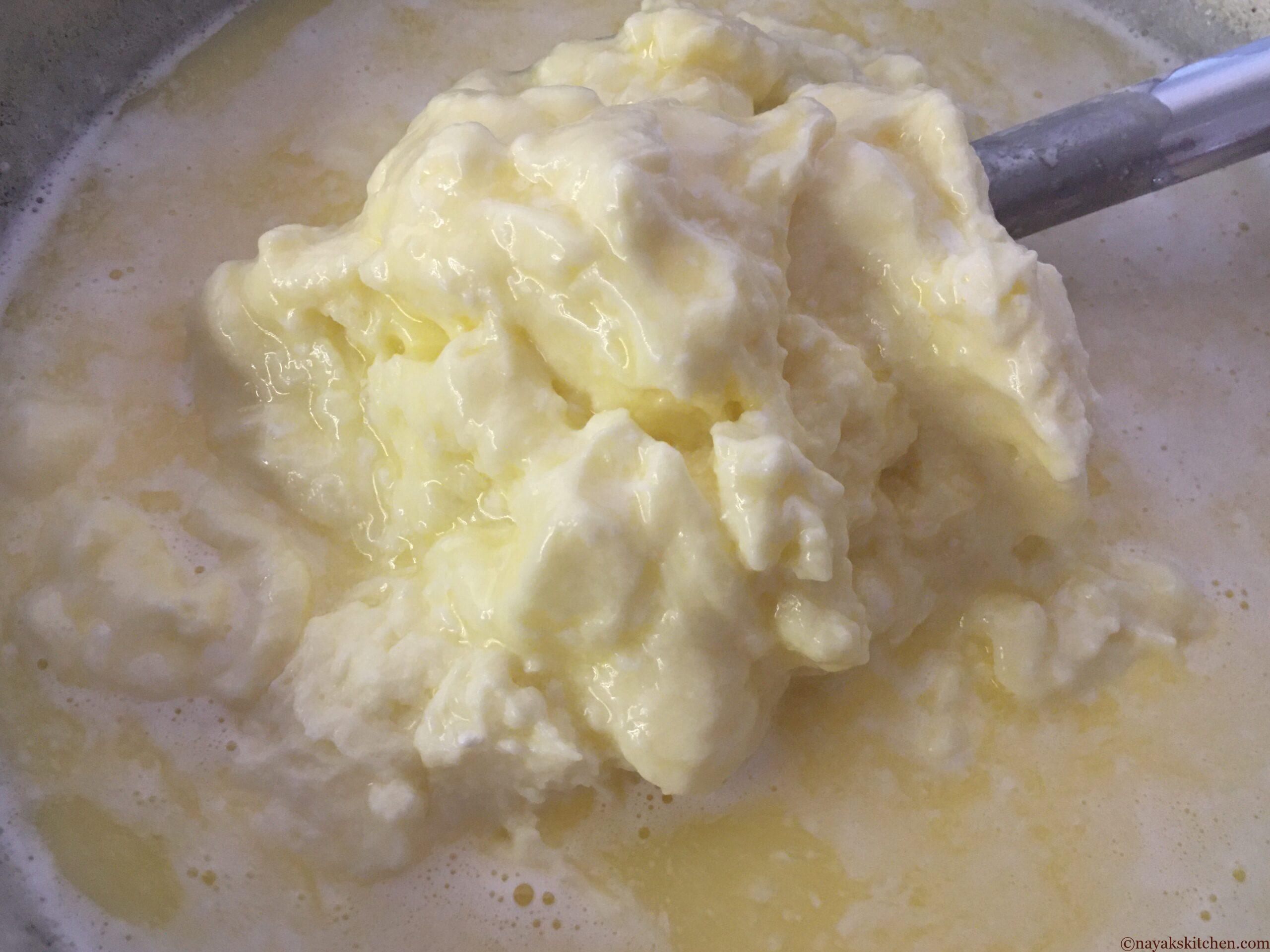 Close up of melting butter