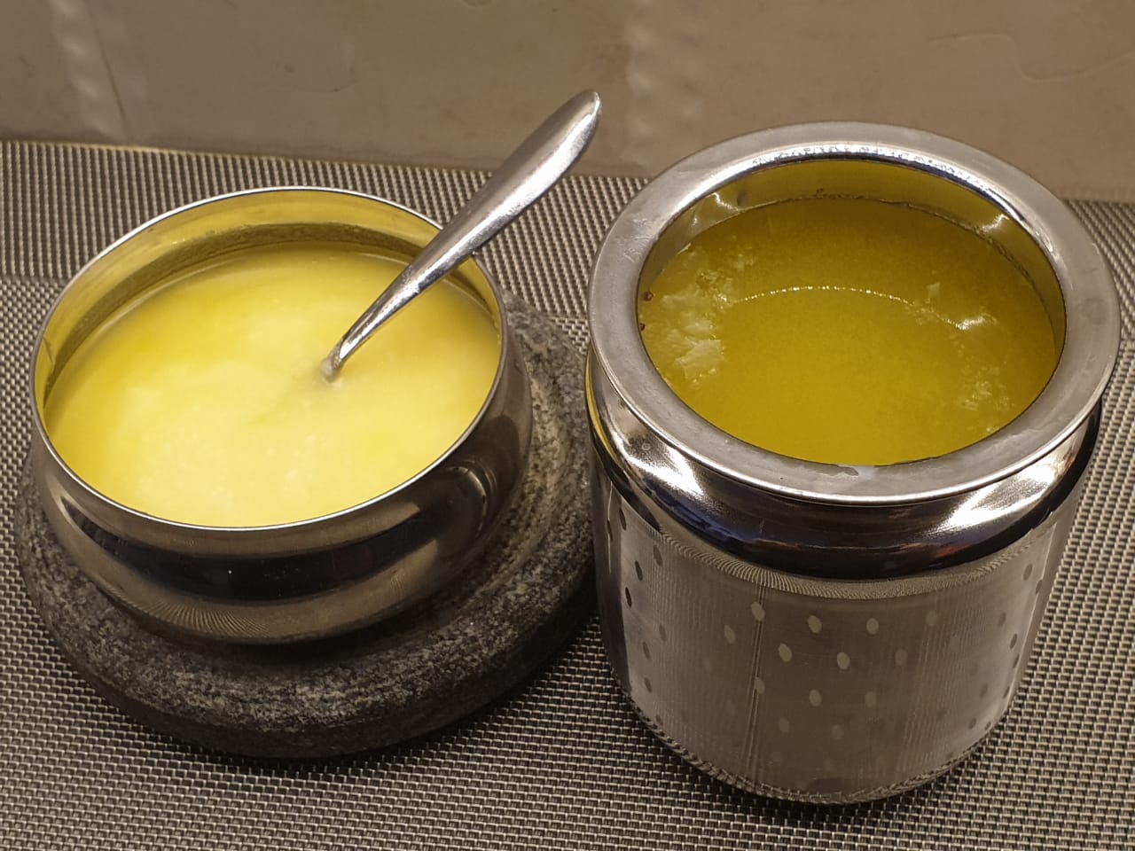 Pure desi ghee in containers