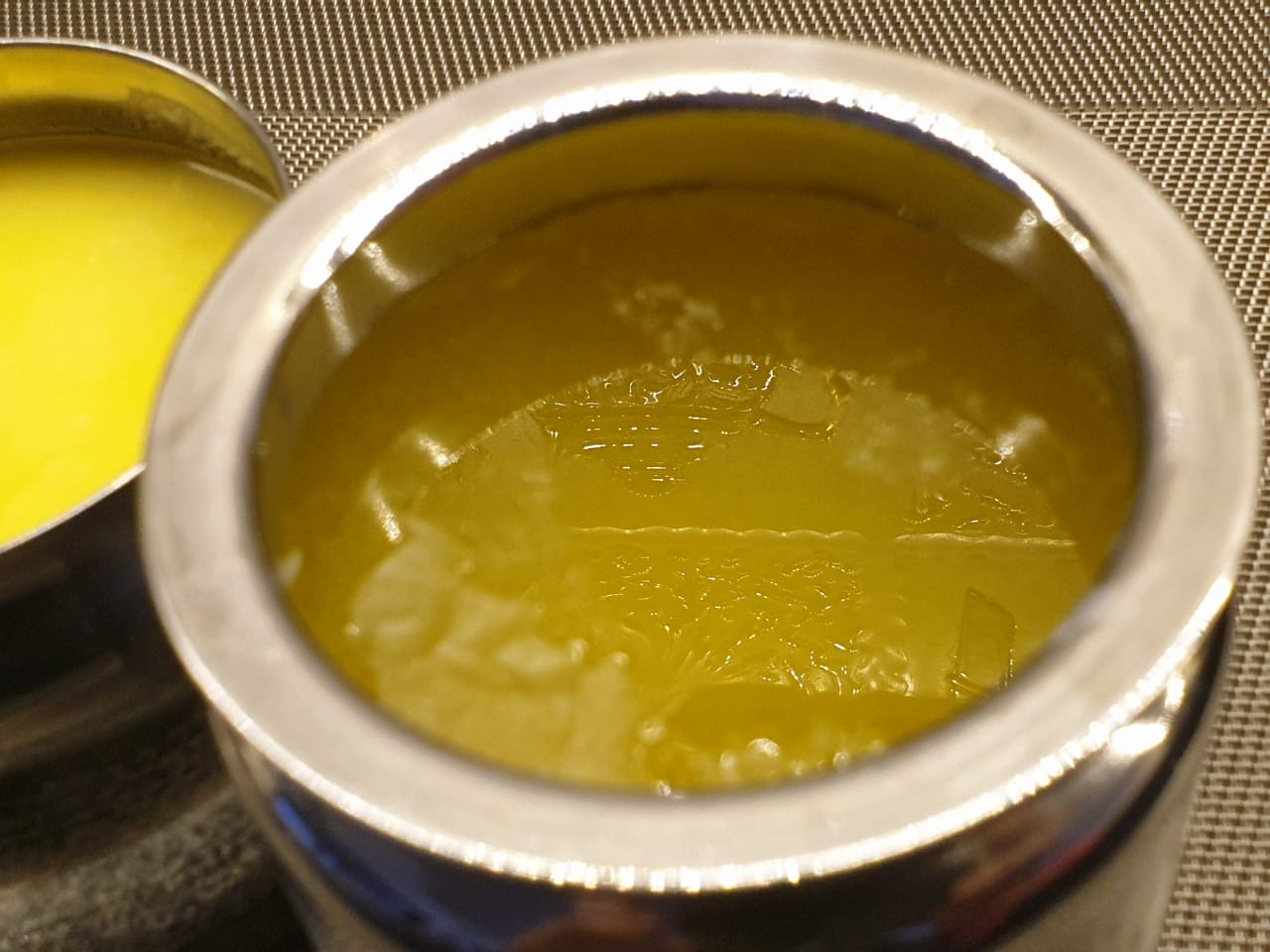 Closeup of clarified butter