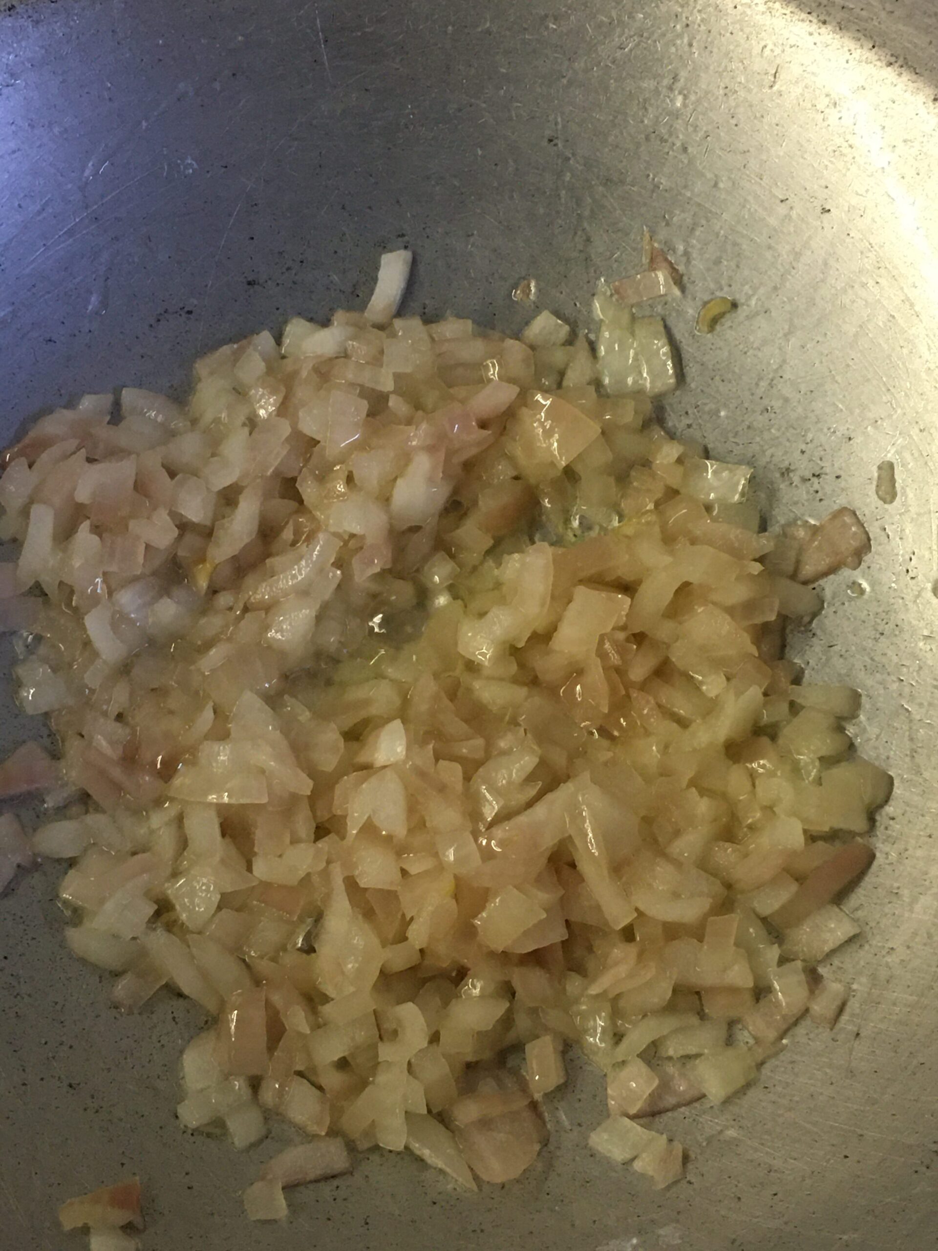 Sauteing onion