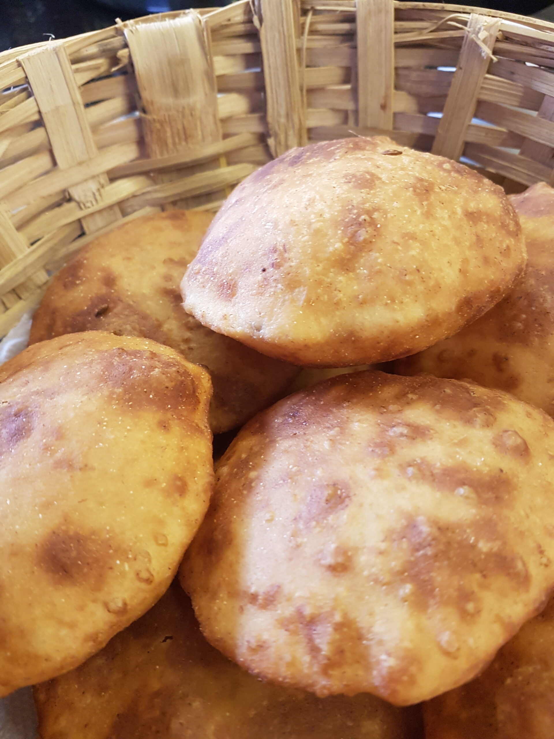 Closeup of goan banana buns