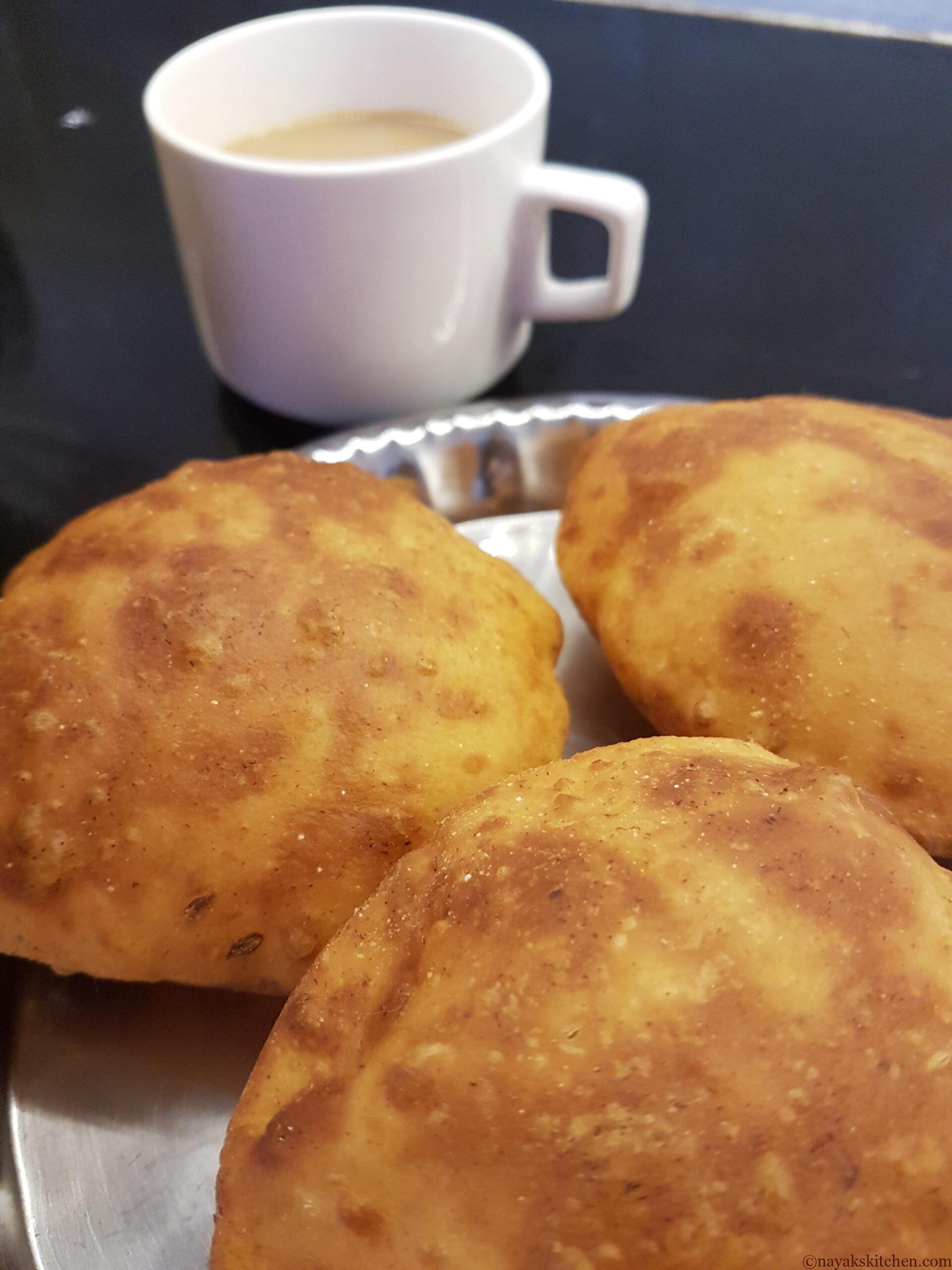 Goan Banana Buns served with tea