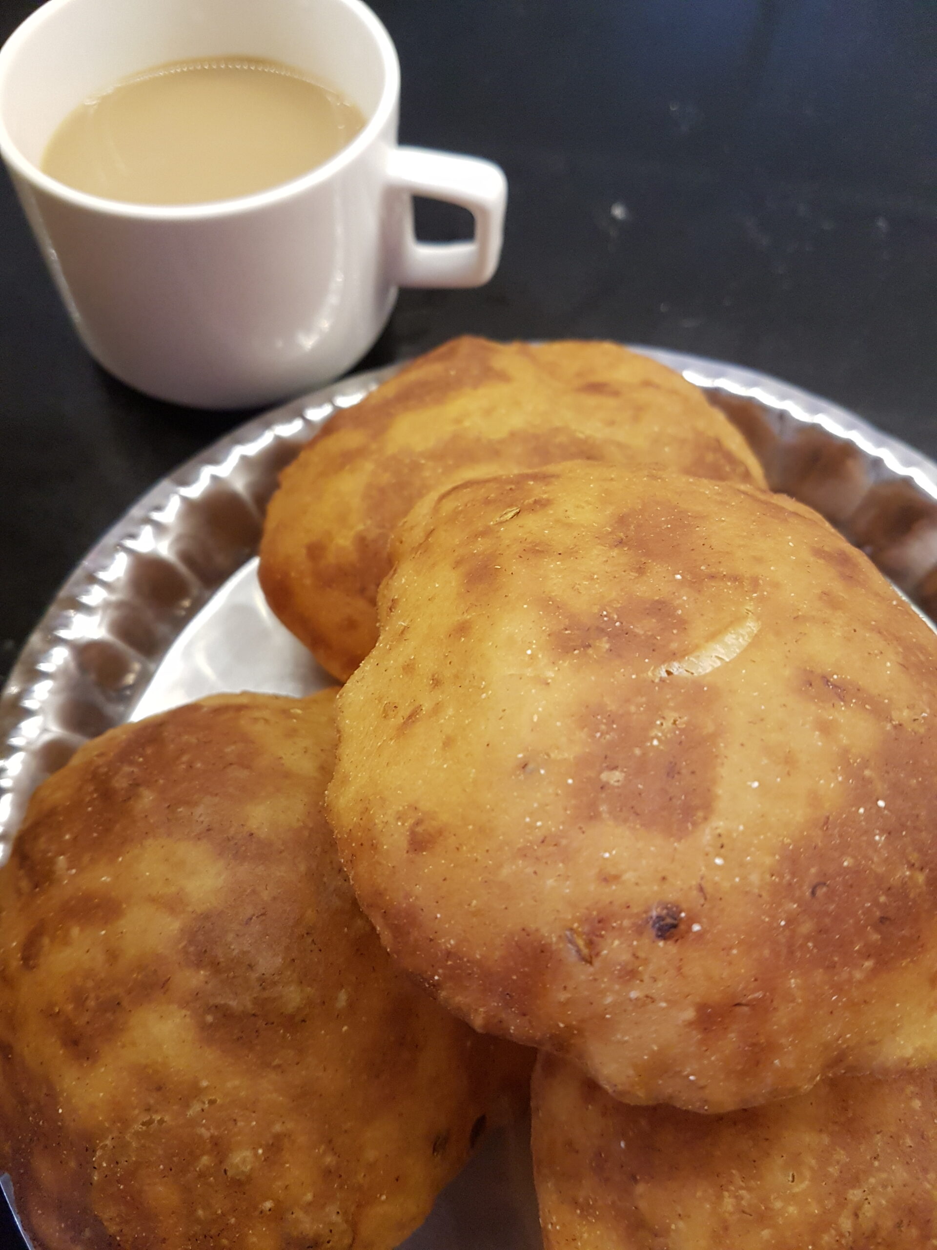 Tea served with Goan Banana Buns