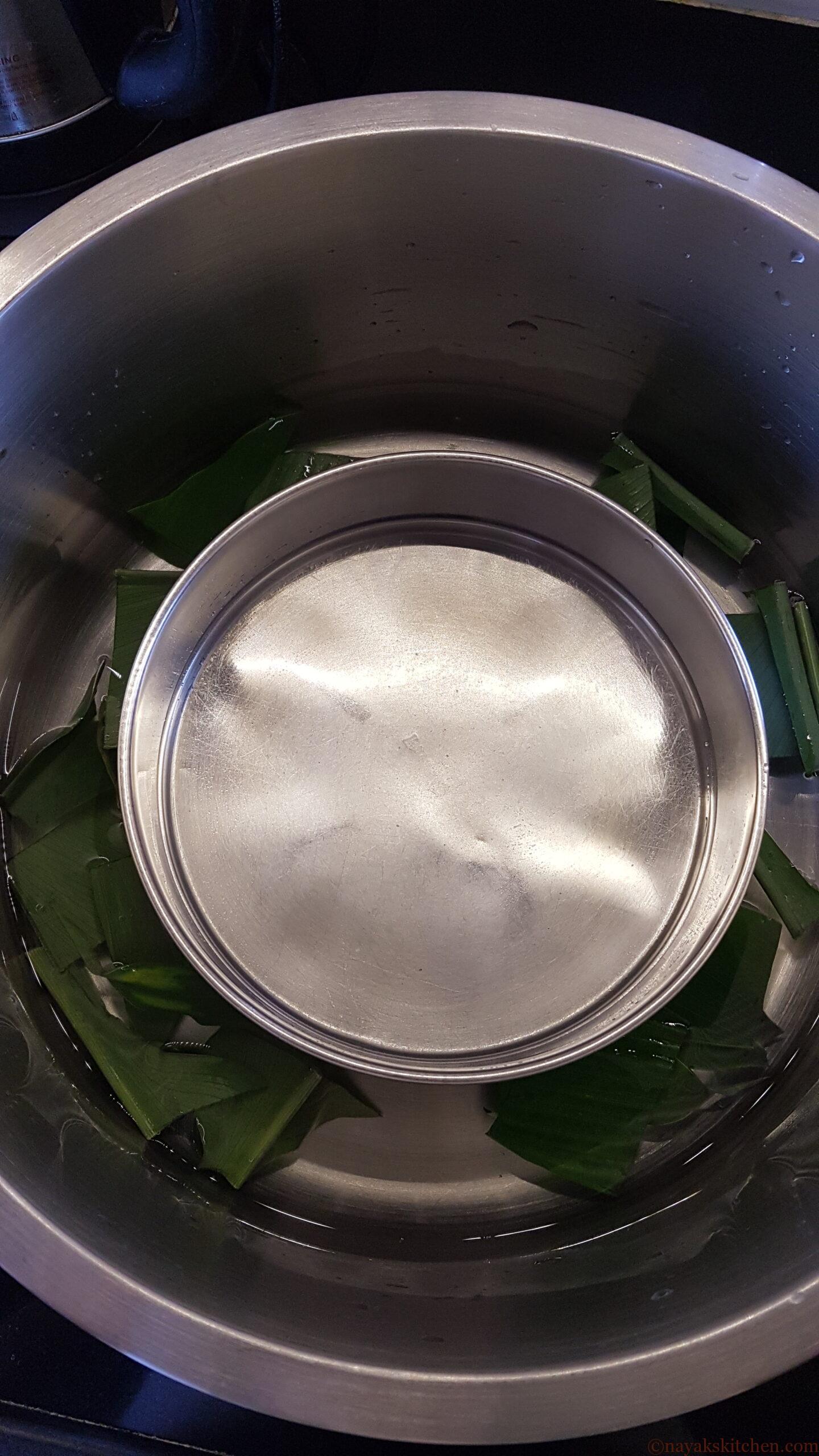 Placing a vessel in the steamer