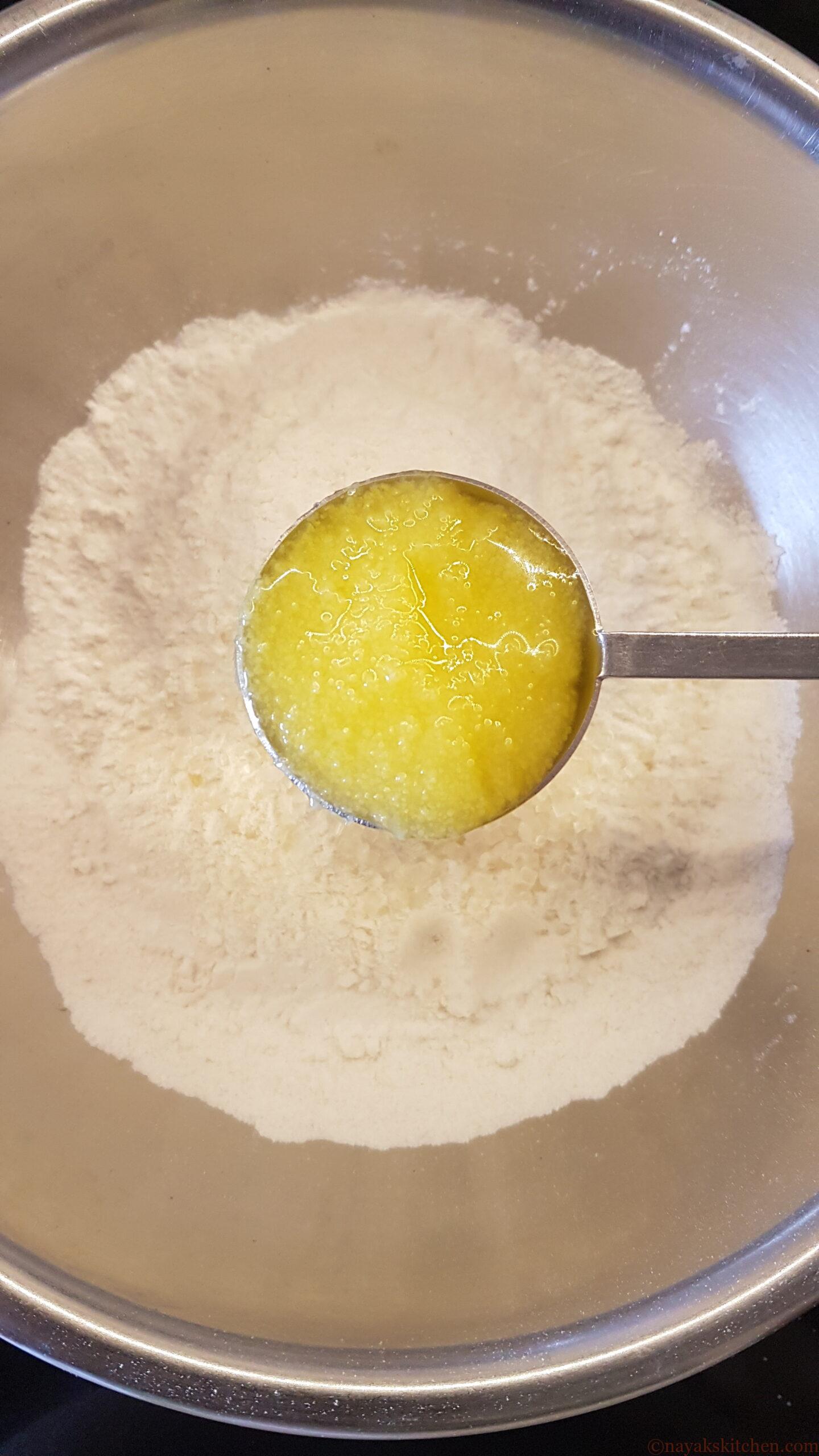 Adding ghee