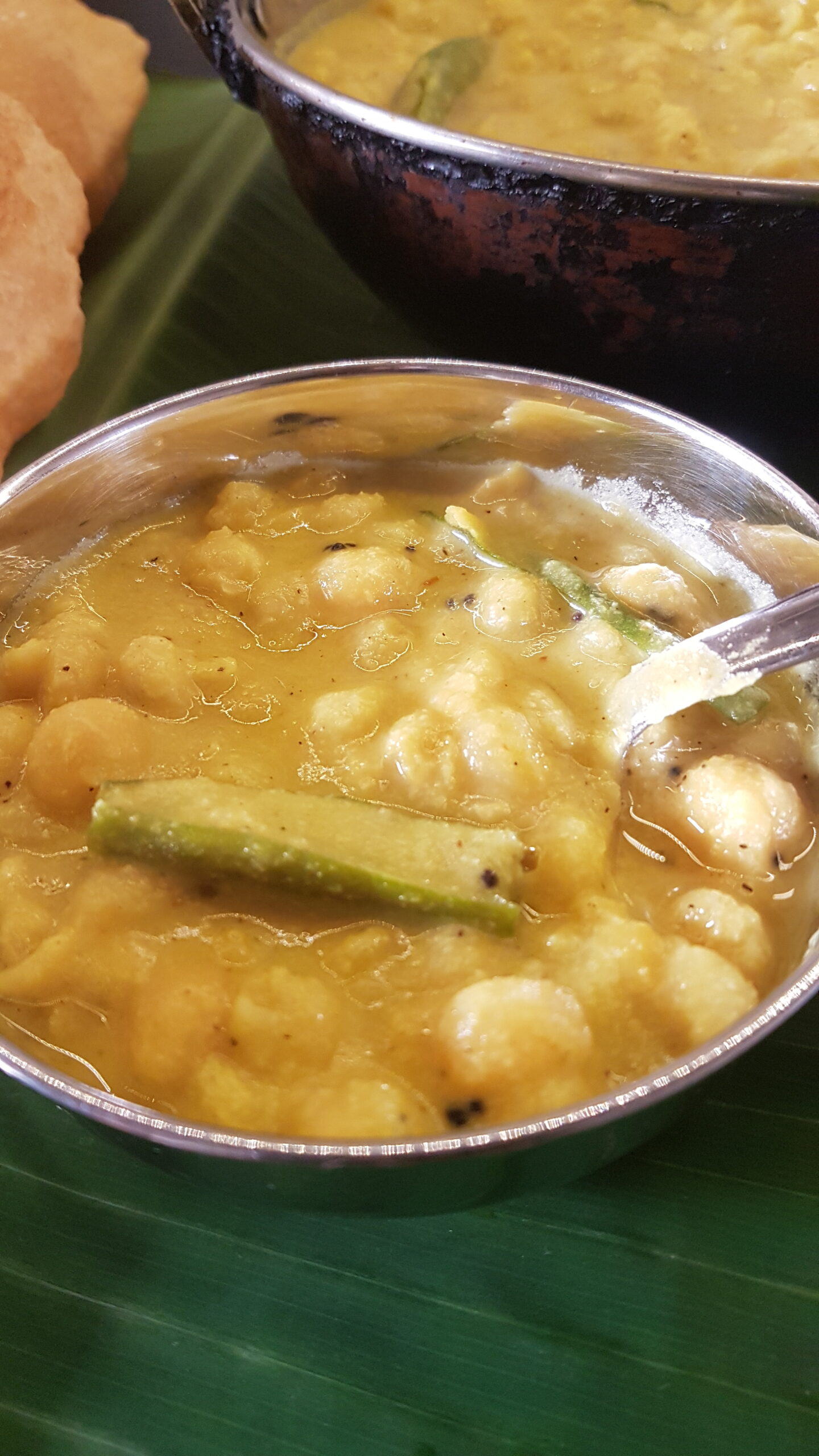Chanyachi usal in a bowl