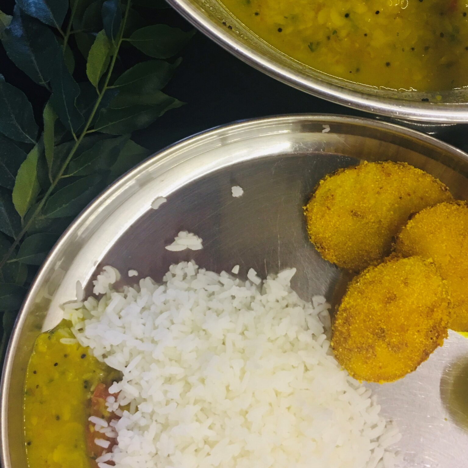 Dal rice batat fodi