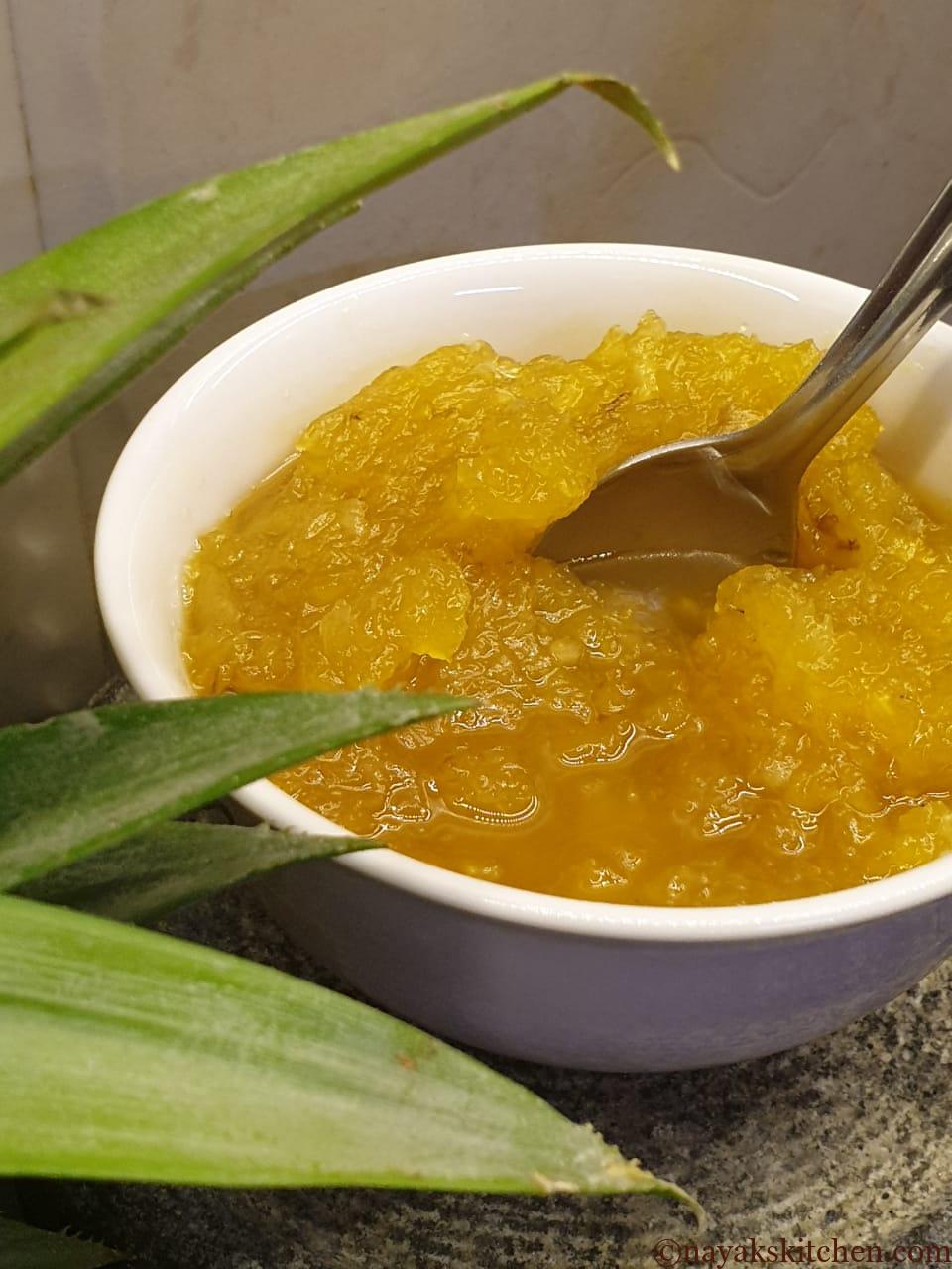 Yummy pineapple jam