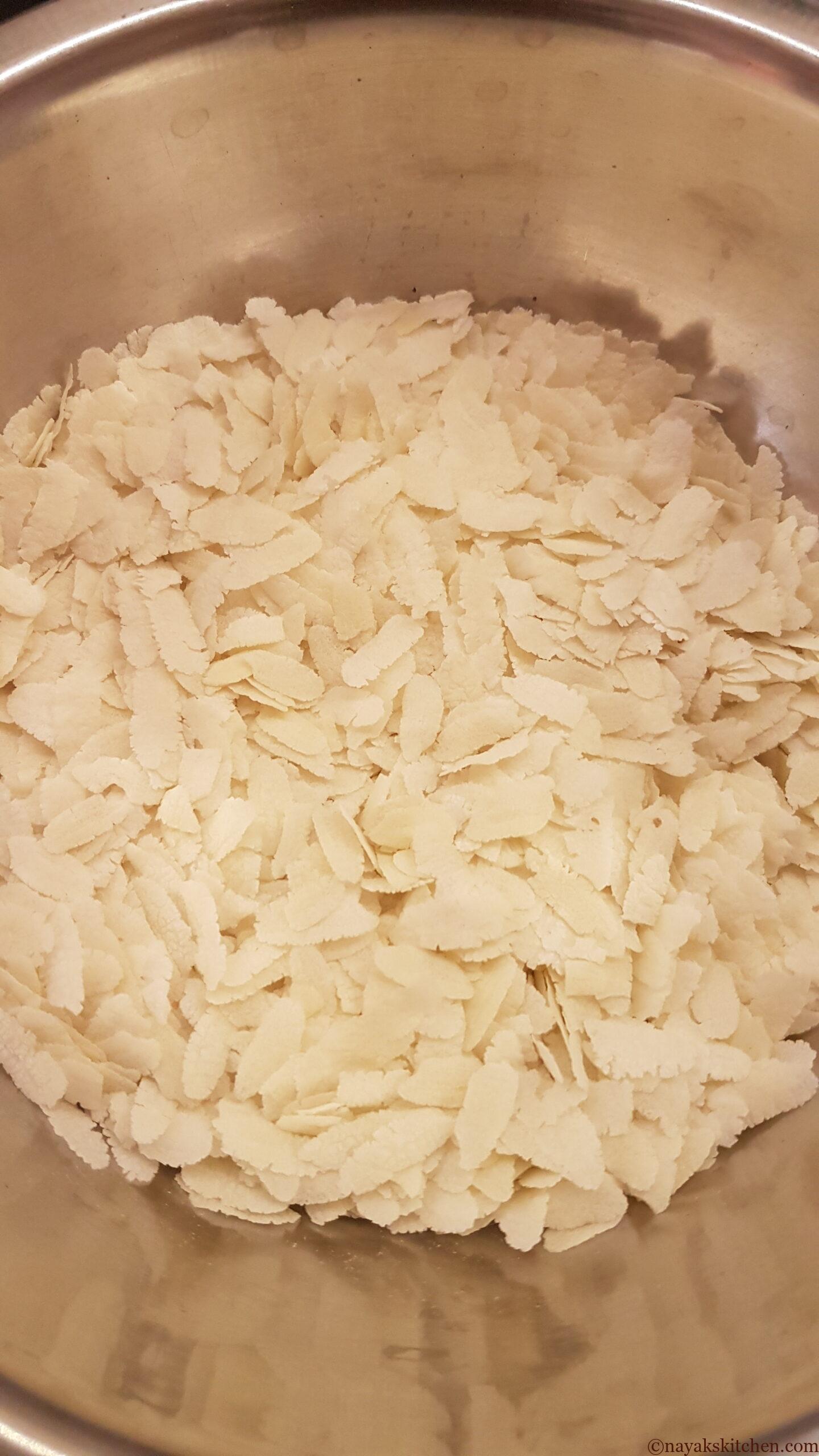 Beaten rice/poha/aval for sweet poha recipe