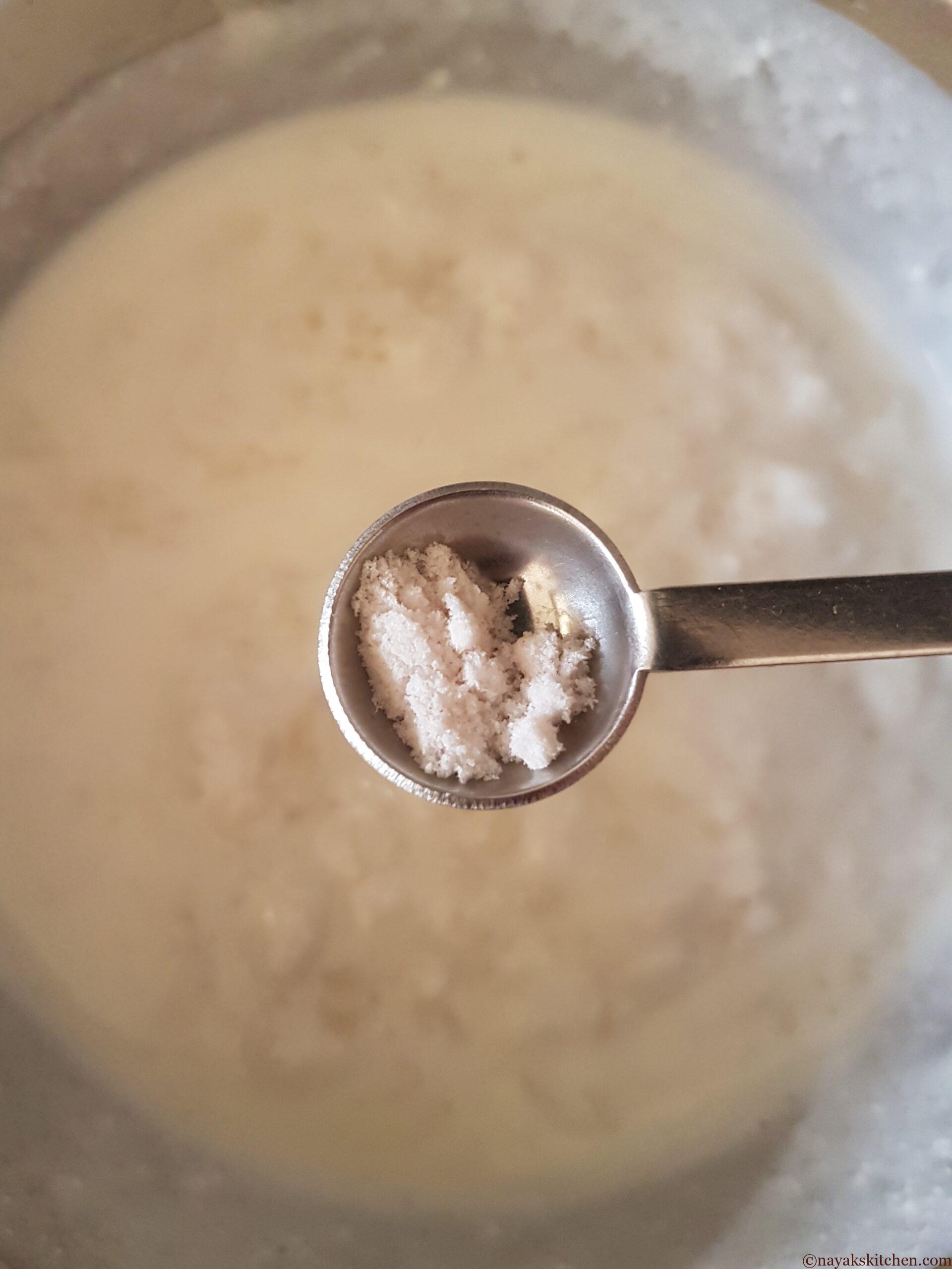 Adding salt
