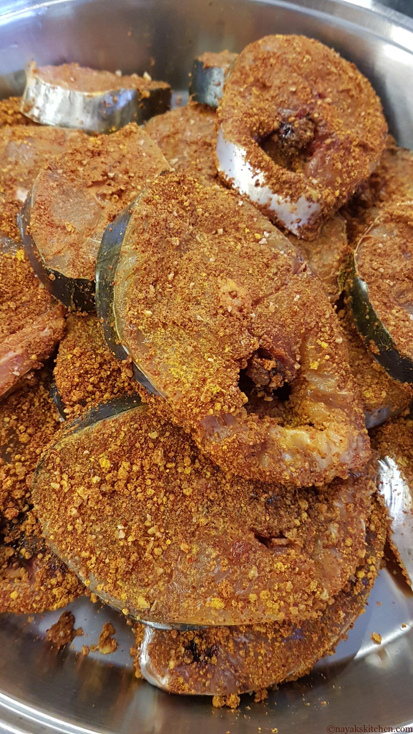 Masala coated pieces