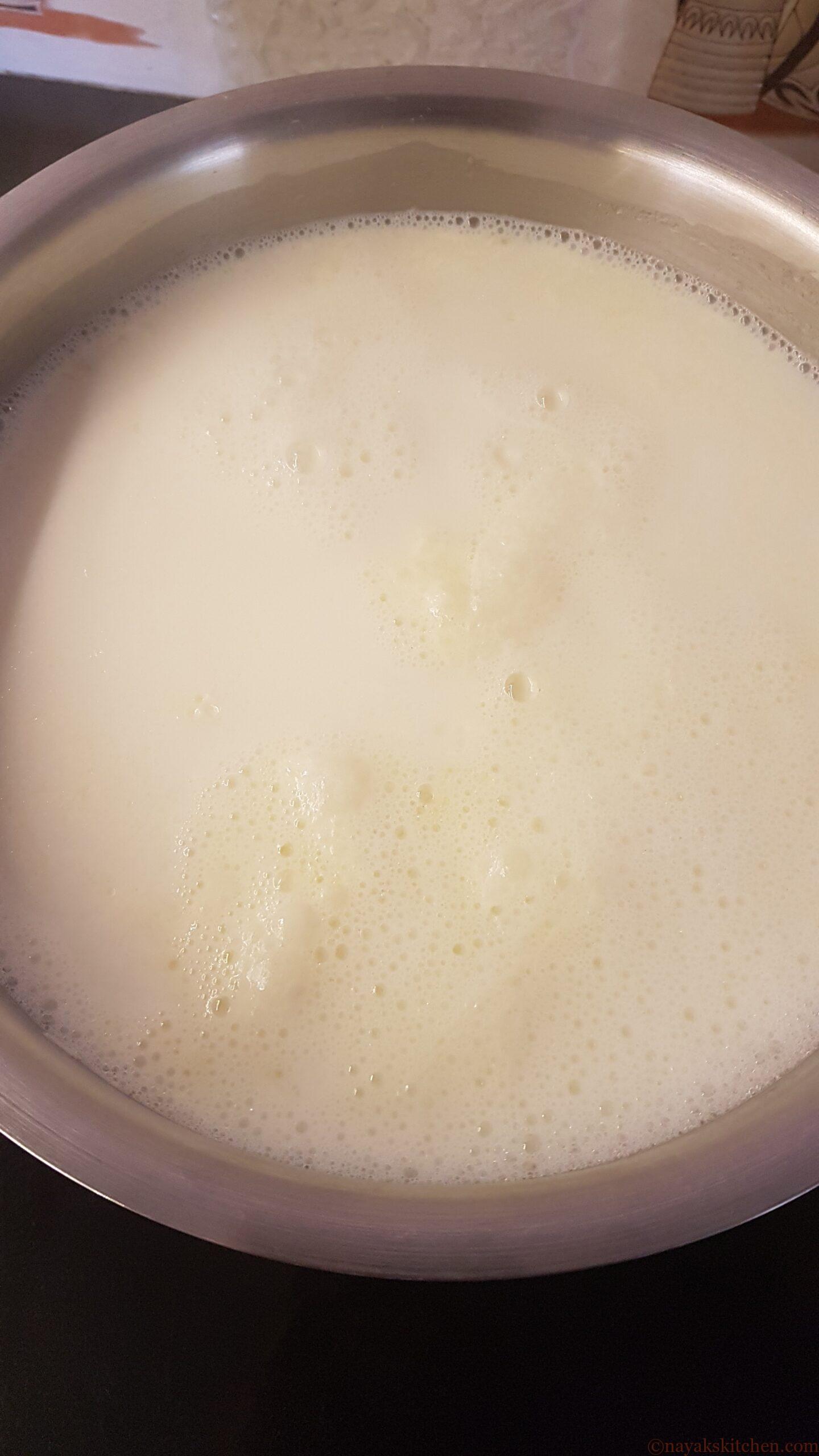Heating milk
