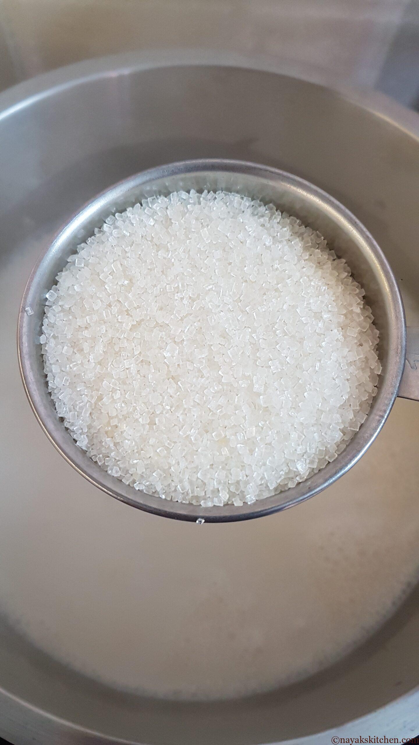 Adding sugar
