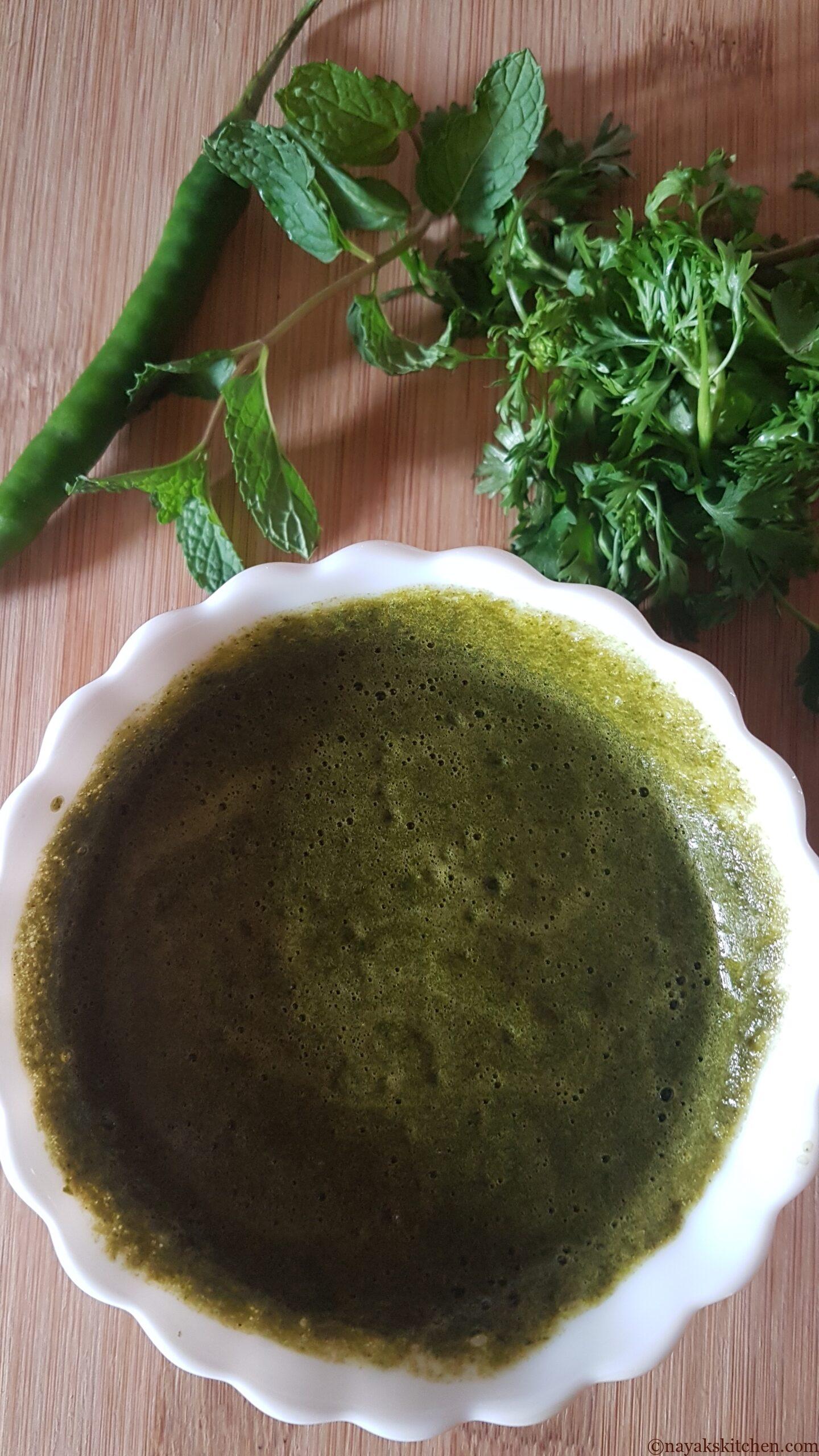 Coriander-mint chutney