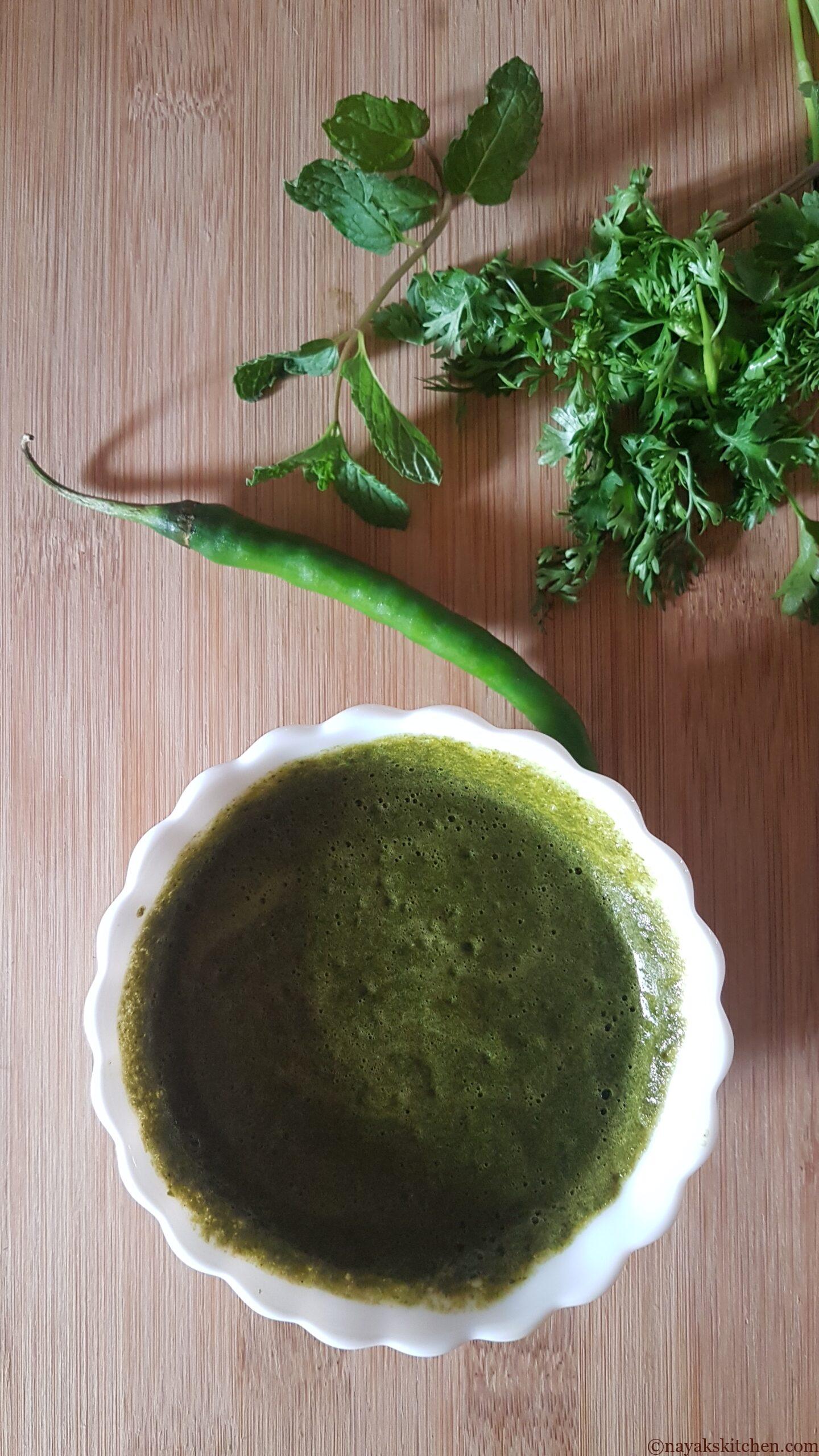 Coriander-mint chutney
