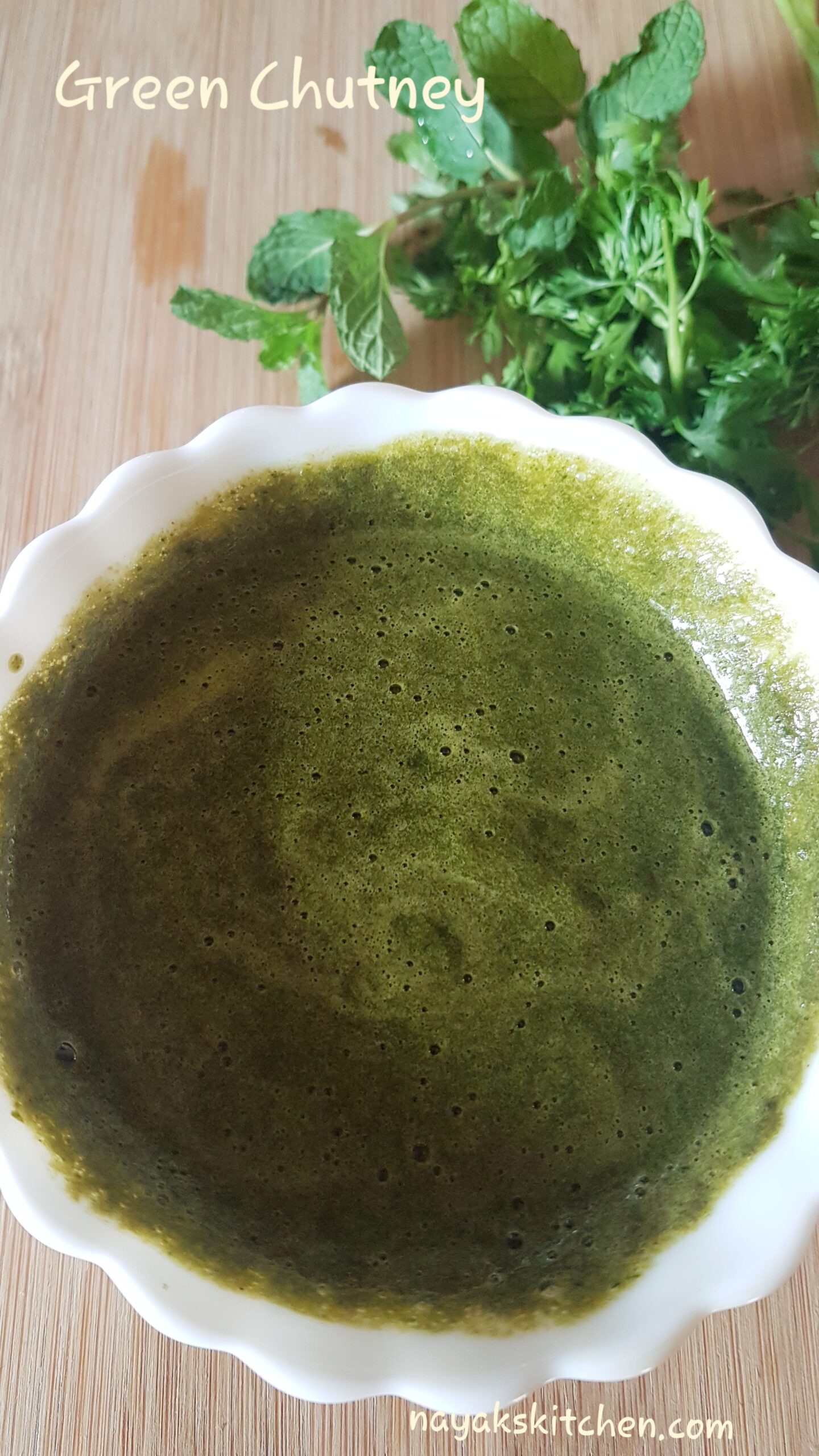 Green Chutney for chaats