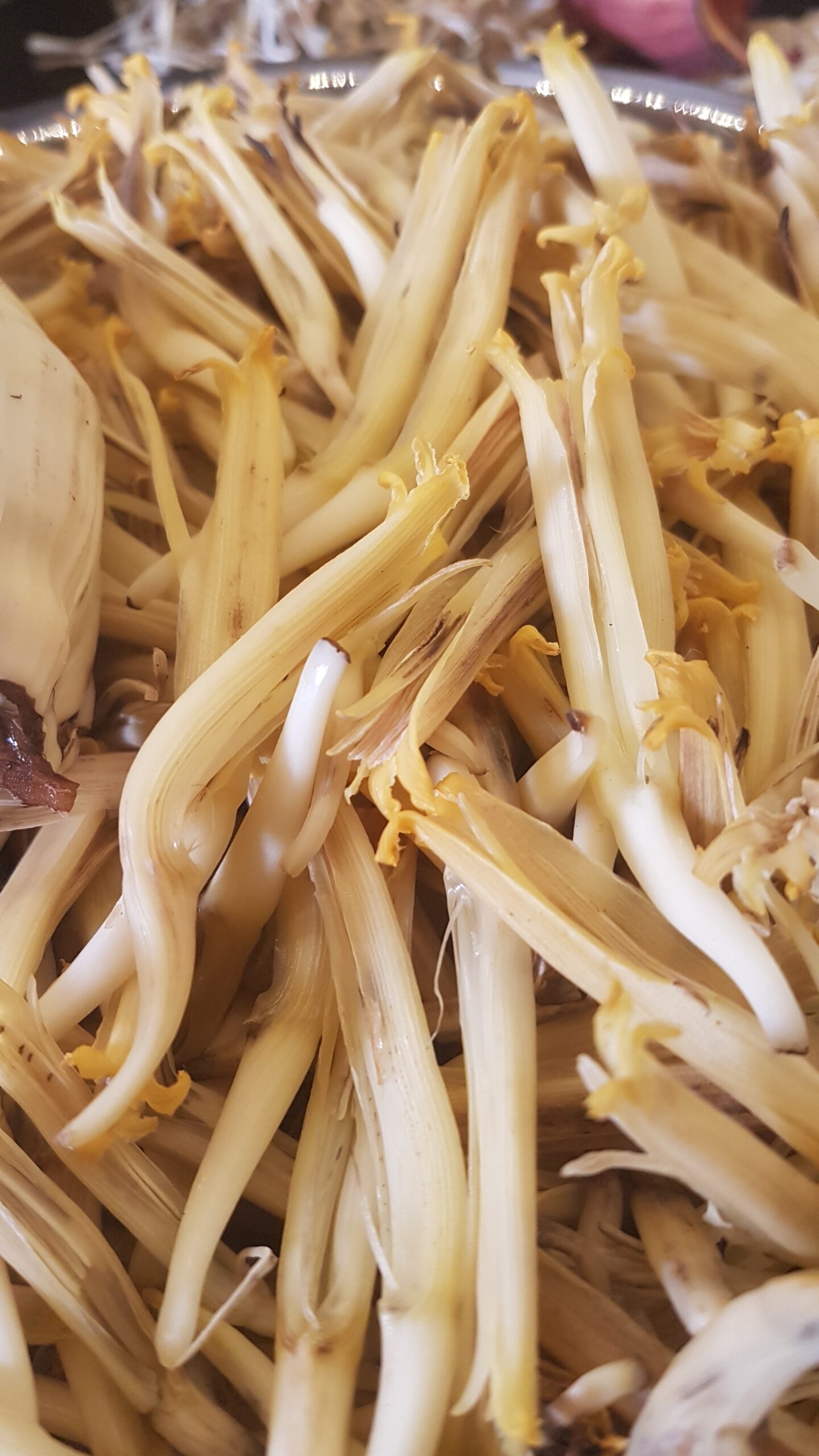 Cleaned banana florets