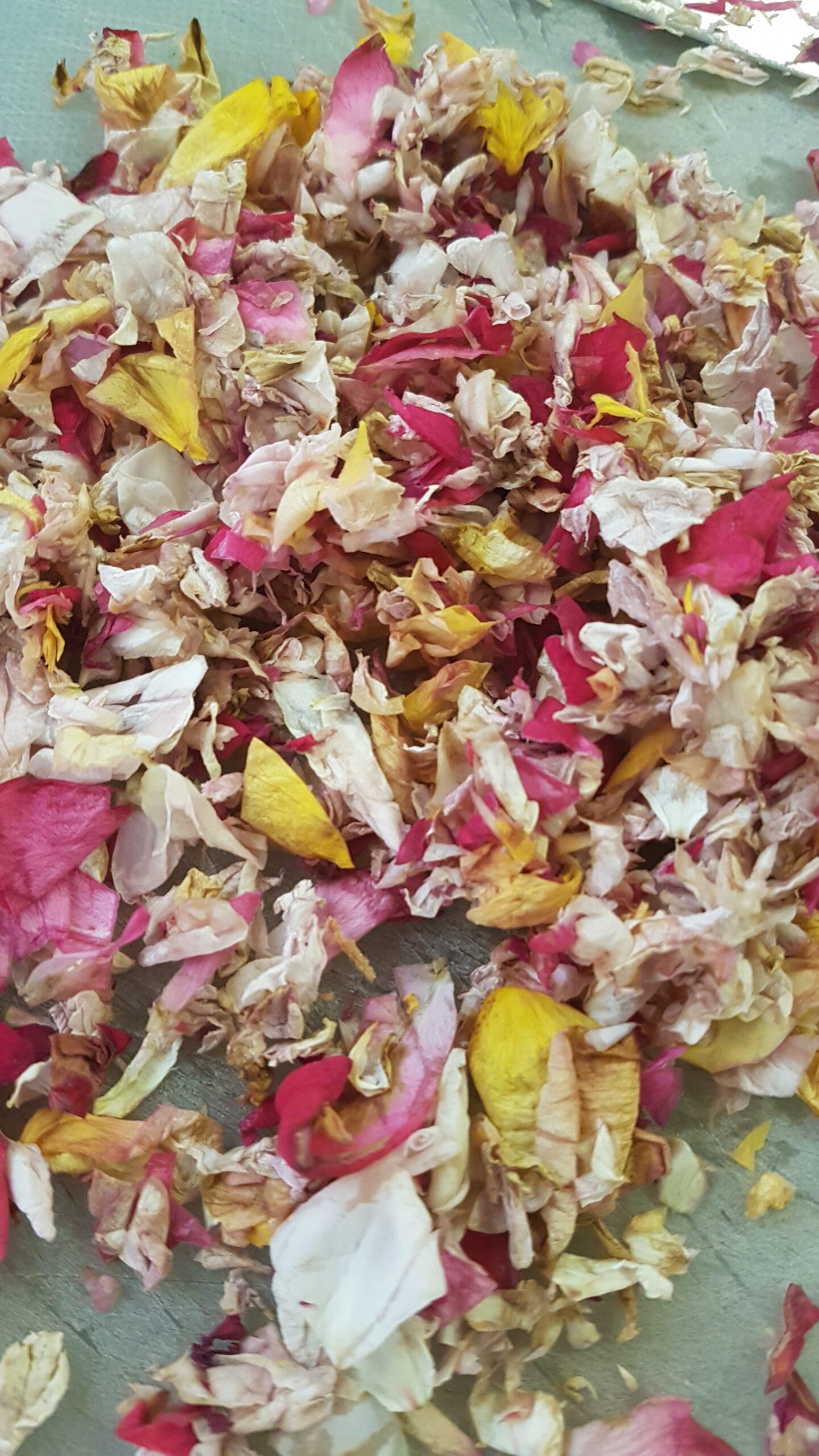 Chopped rose petals