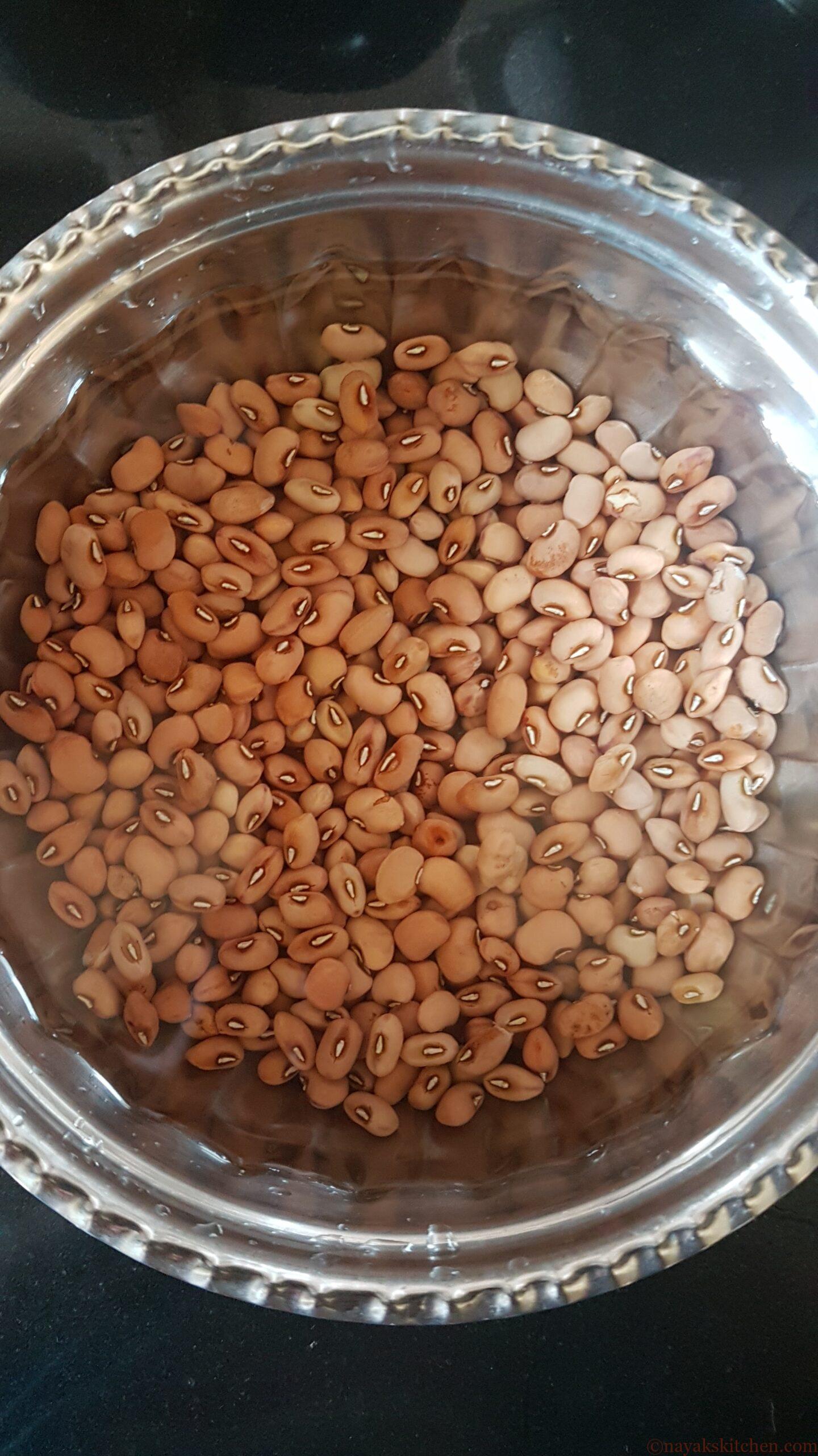 Soaking Alsane or Red Cow peas