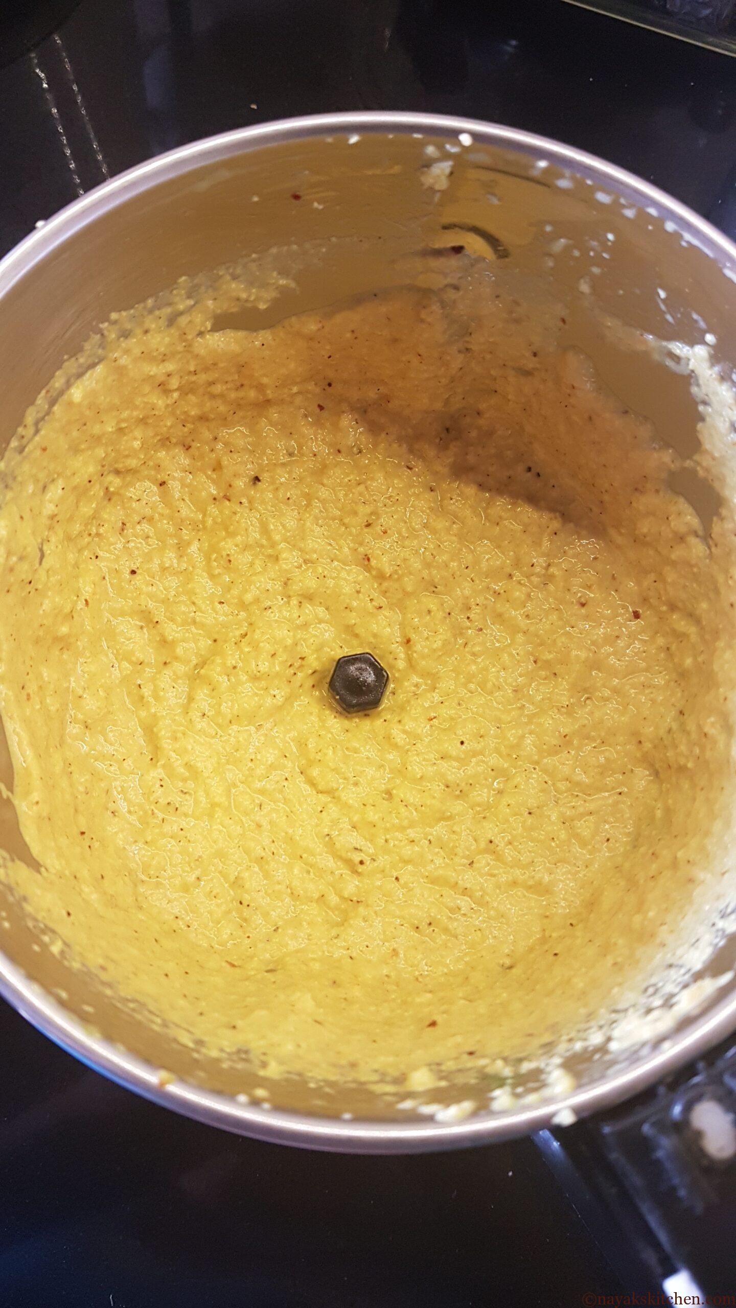 Coarsely grinded mixture