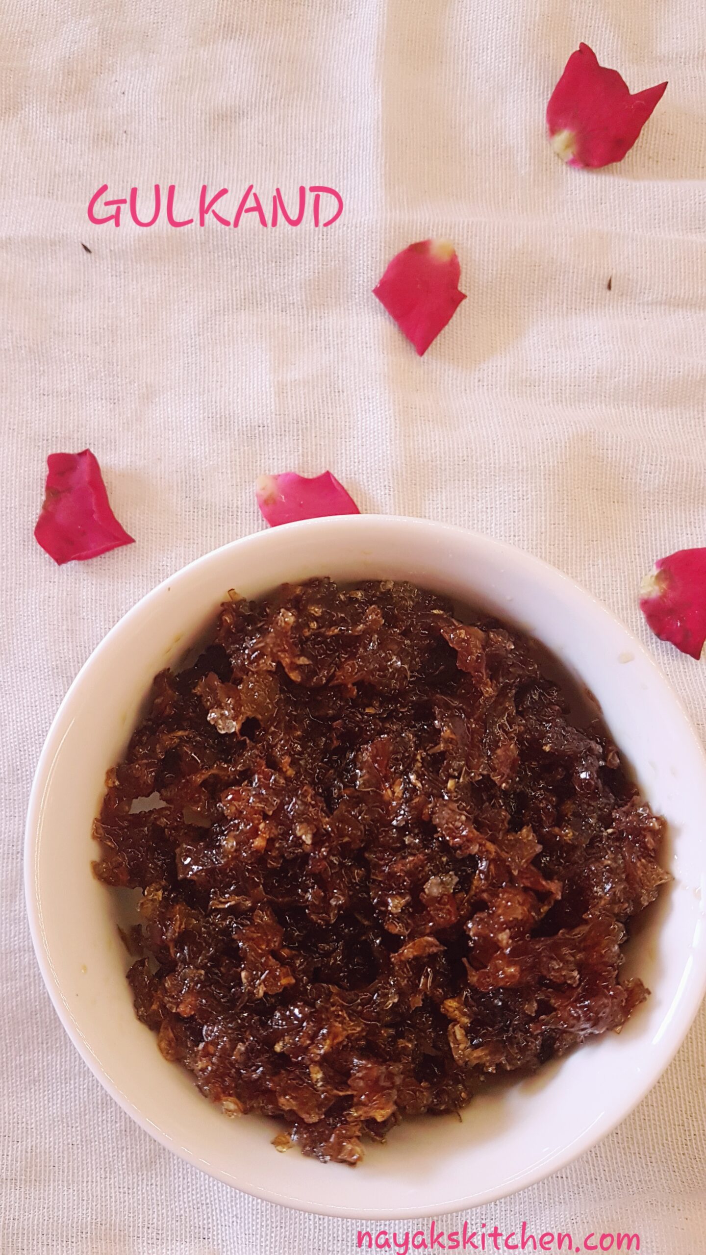 Gulkand in a bowl