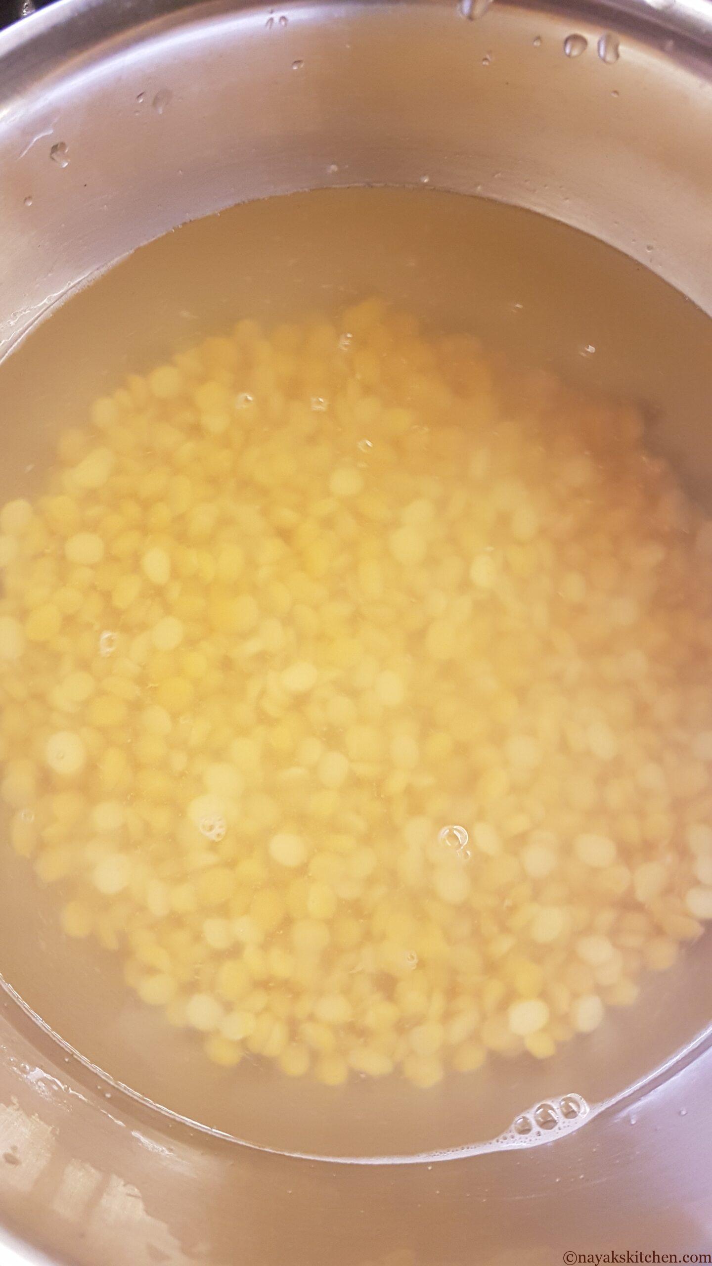 Soaked chana dal