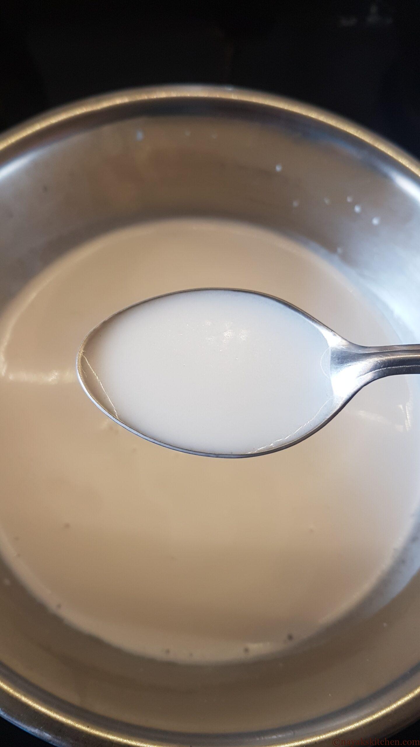 Thick coconut milk