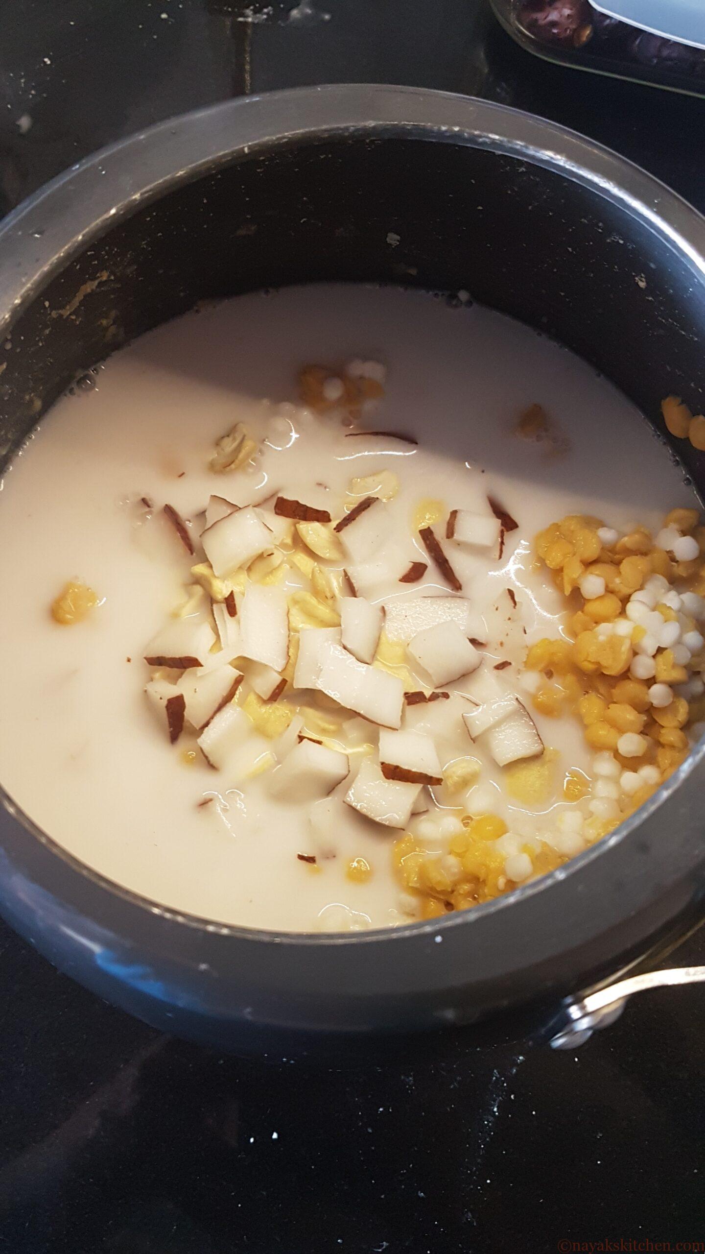 Mixing everything well