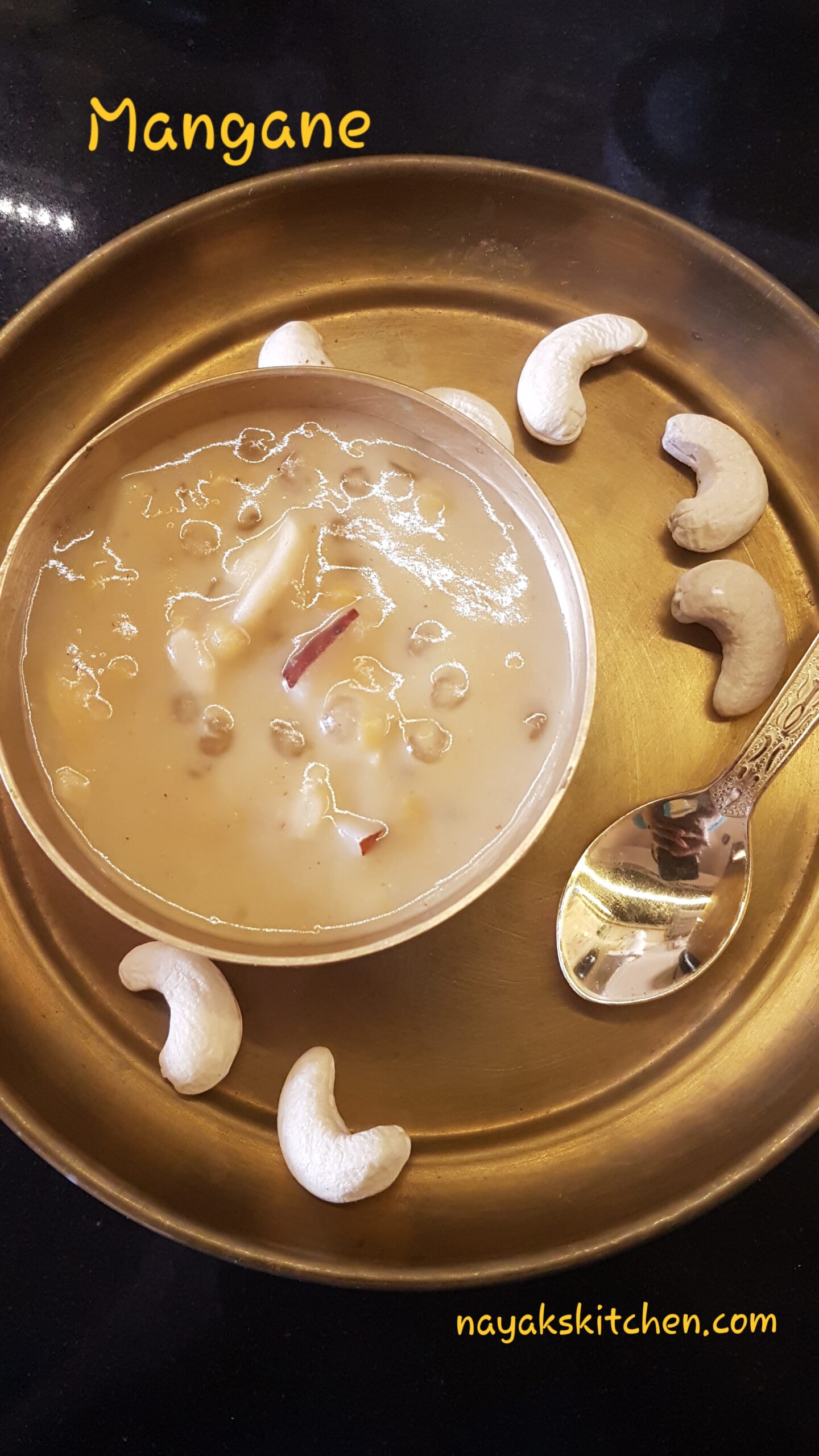 Mangane served in a bowl