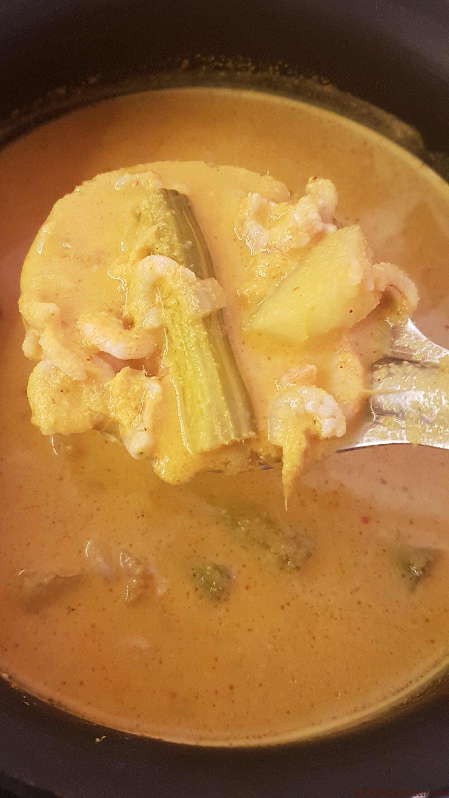 Prawns curry is ready!