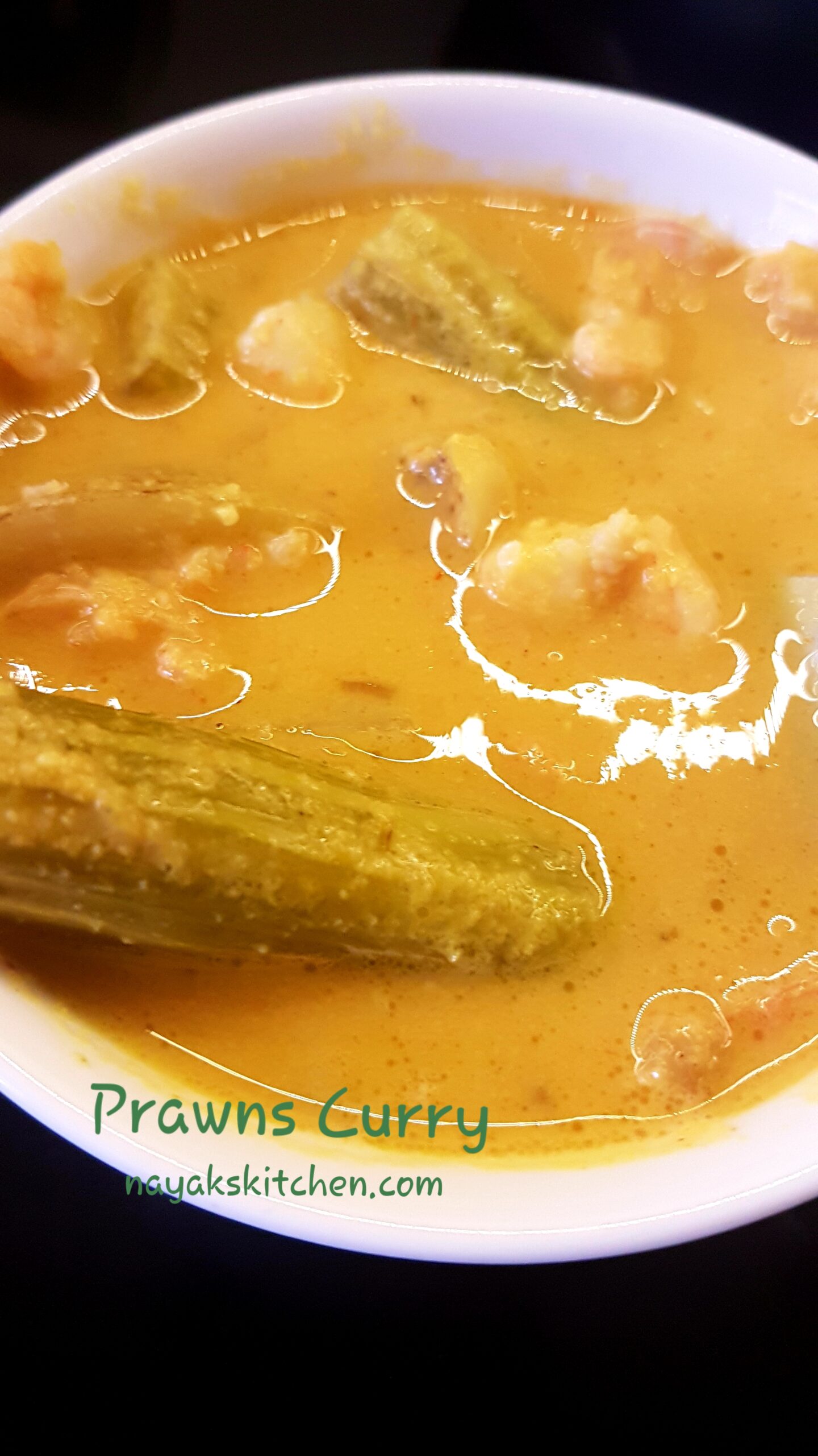 Prawns curry (with drumsticks and potatoes)