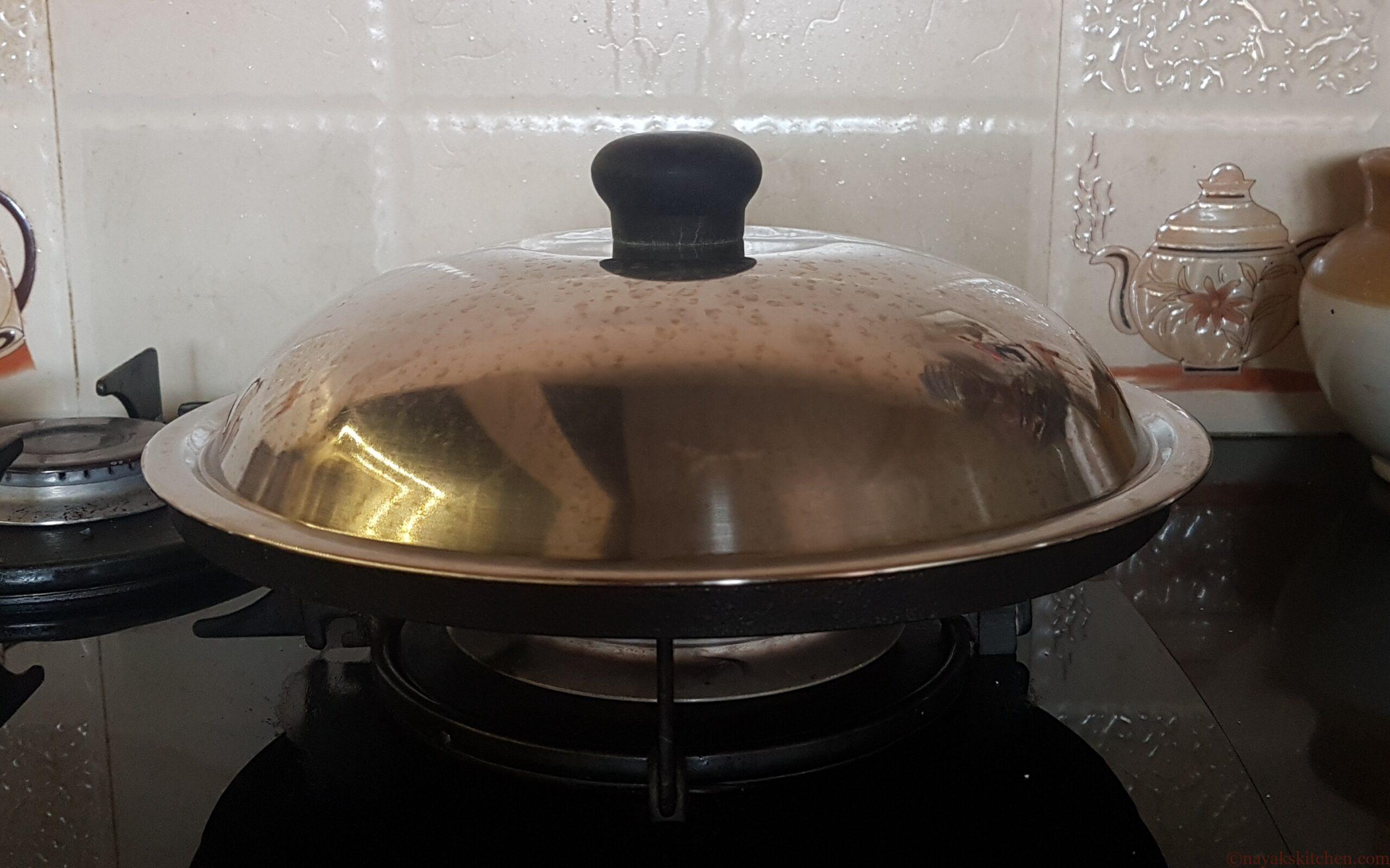 Cover and cook breadfruit