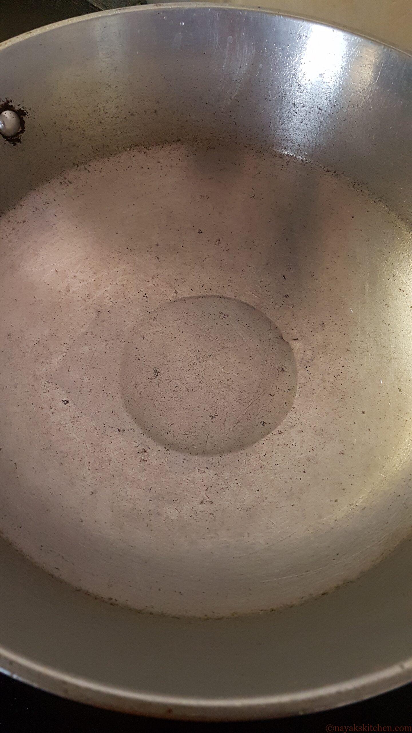 Heating oil for roasting