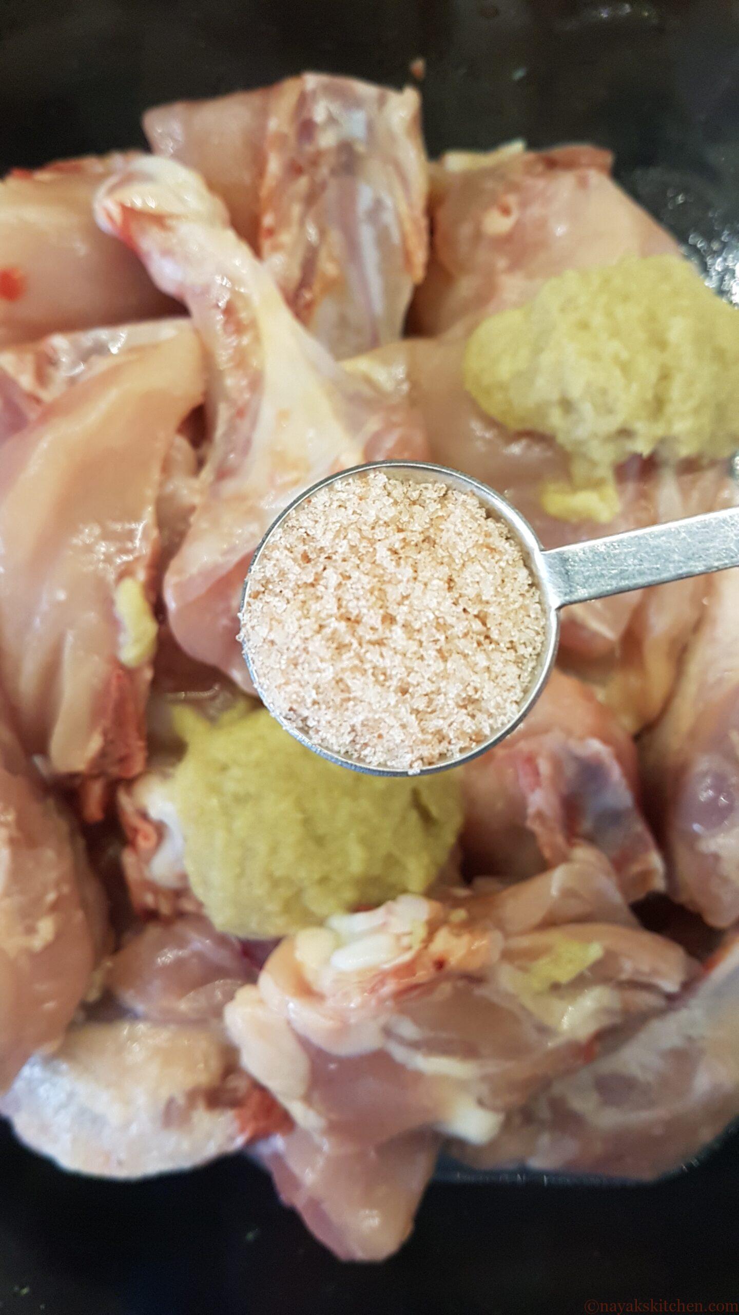 Marinating chicken - Adding salt