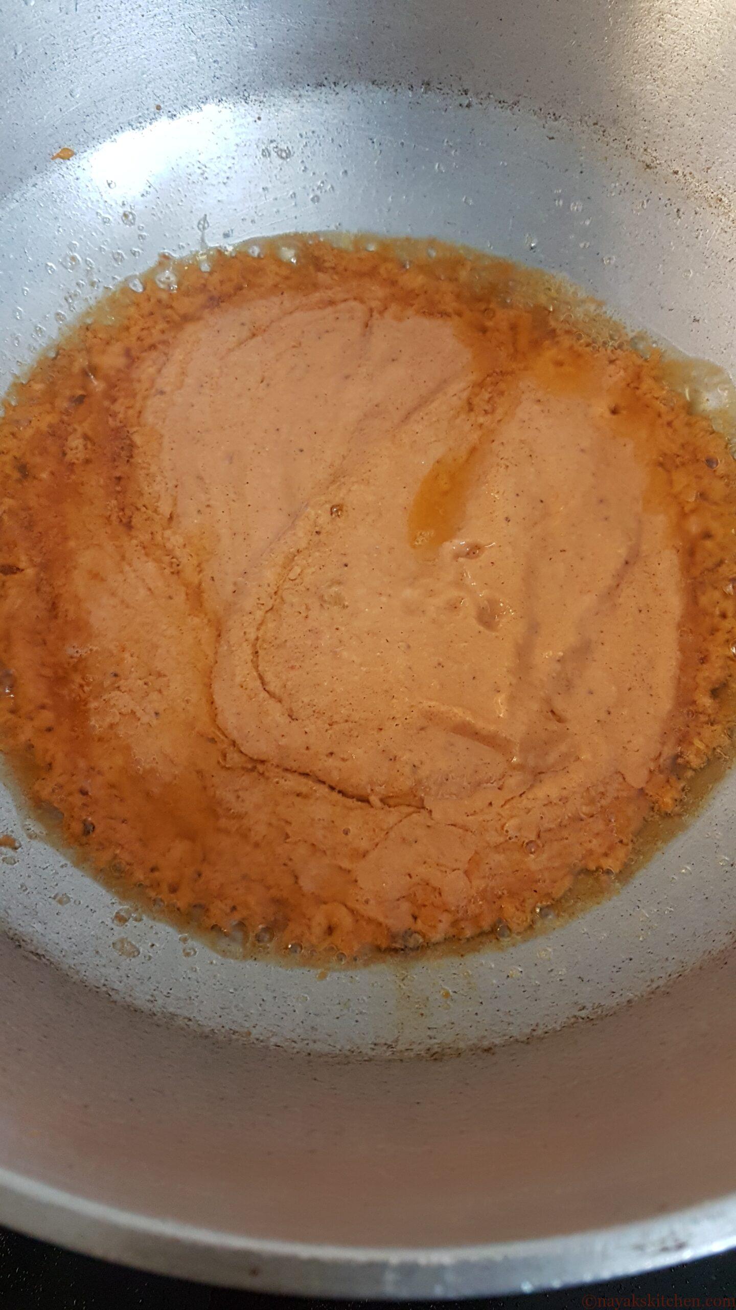 Tomato based gravy for butter chicken