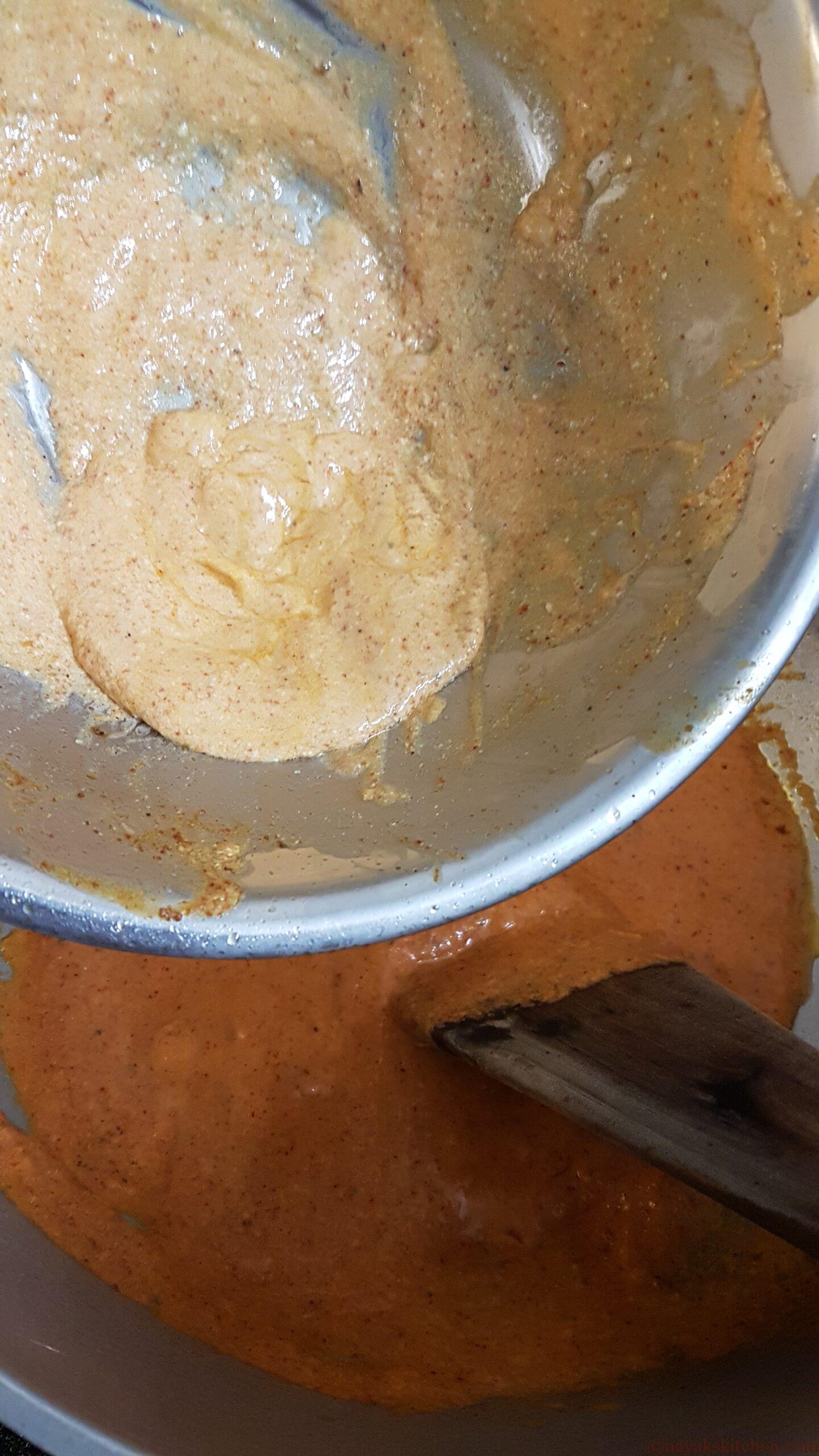 Add any leftover marination