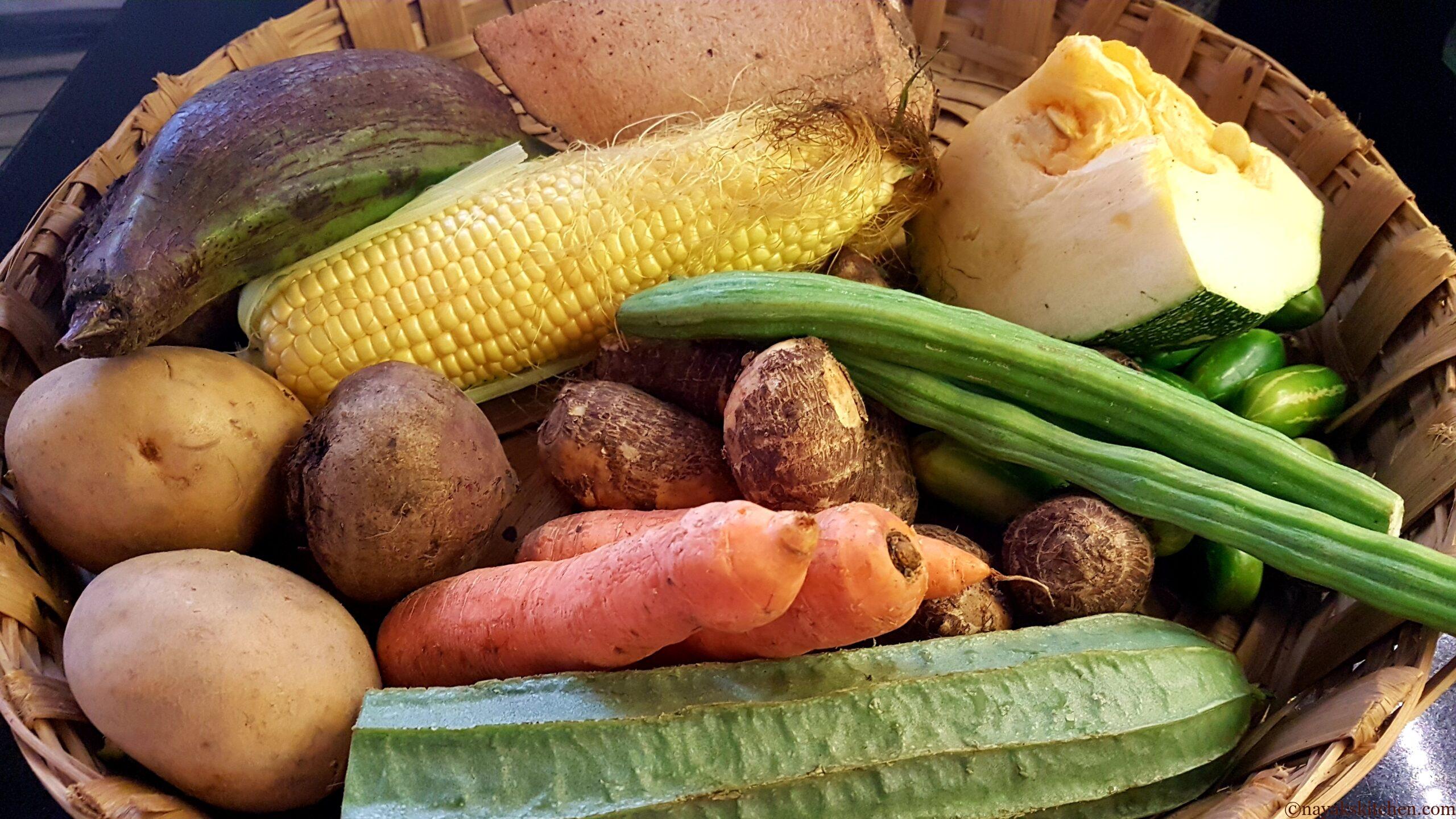 Assorted vegetables for Khatkhate