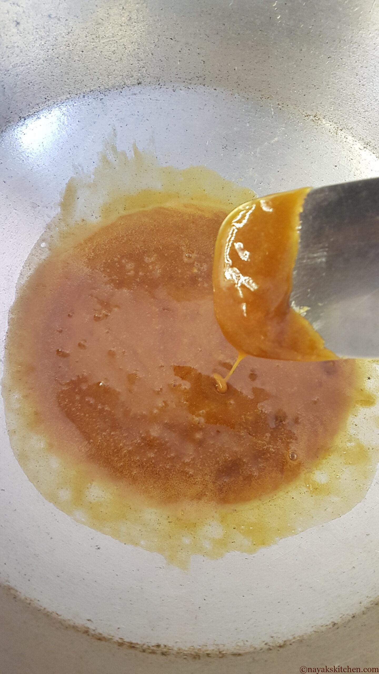 Melted jaggery