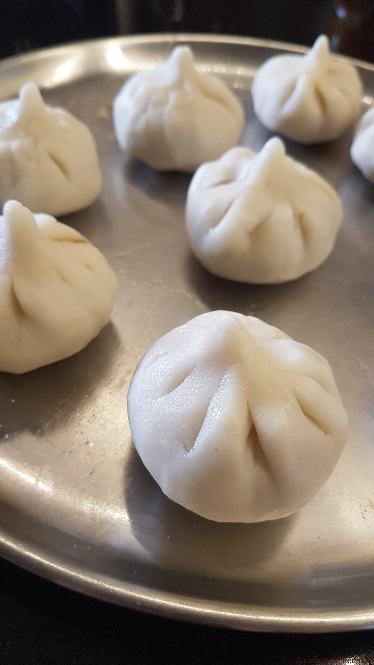 Ukdiche Modak ready to be steamed