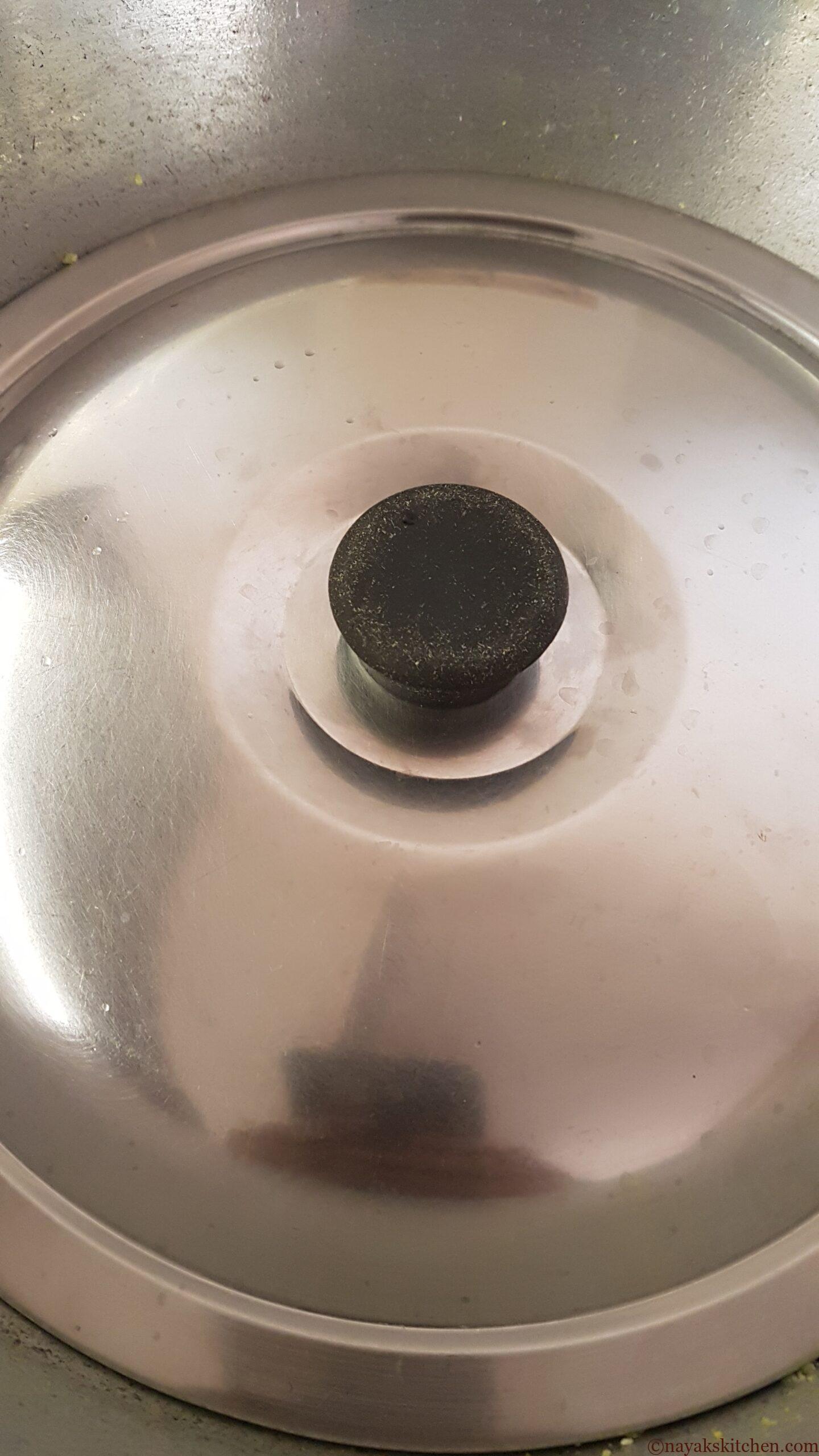 Cover and switch off the gas