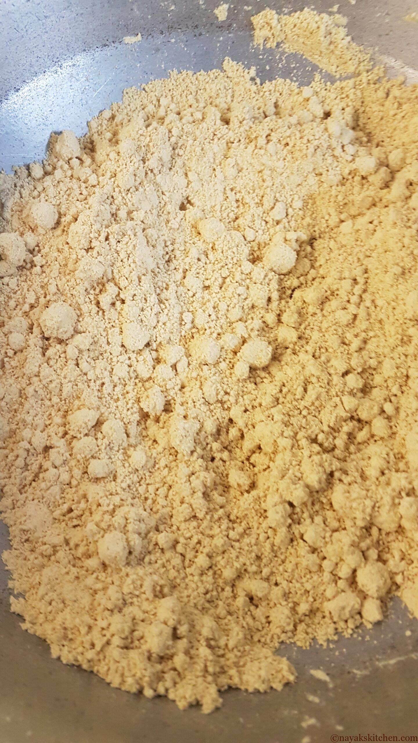 Roasted golden flour