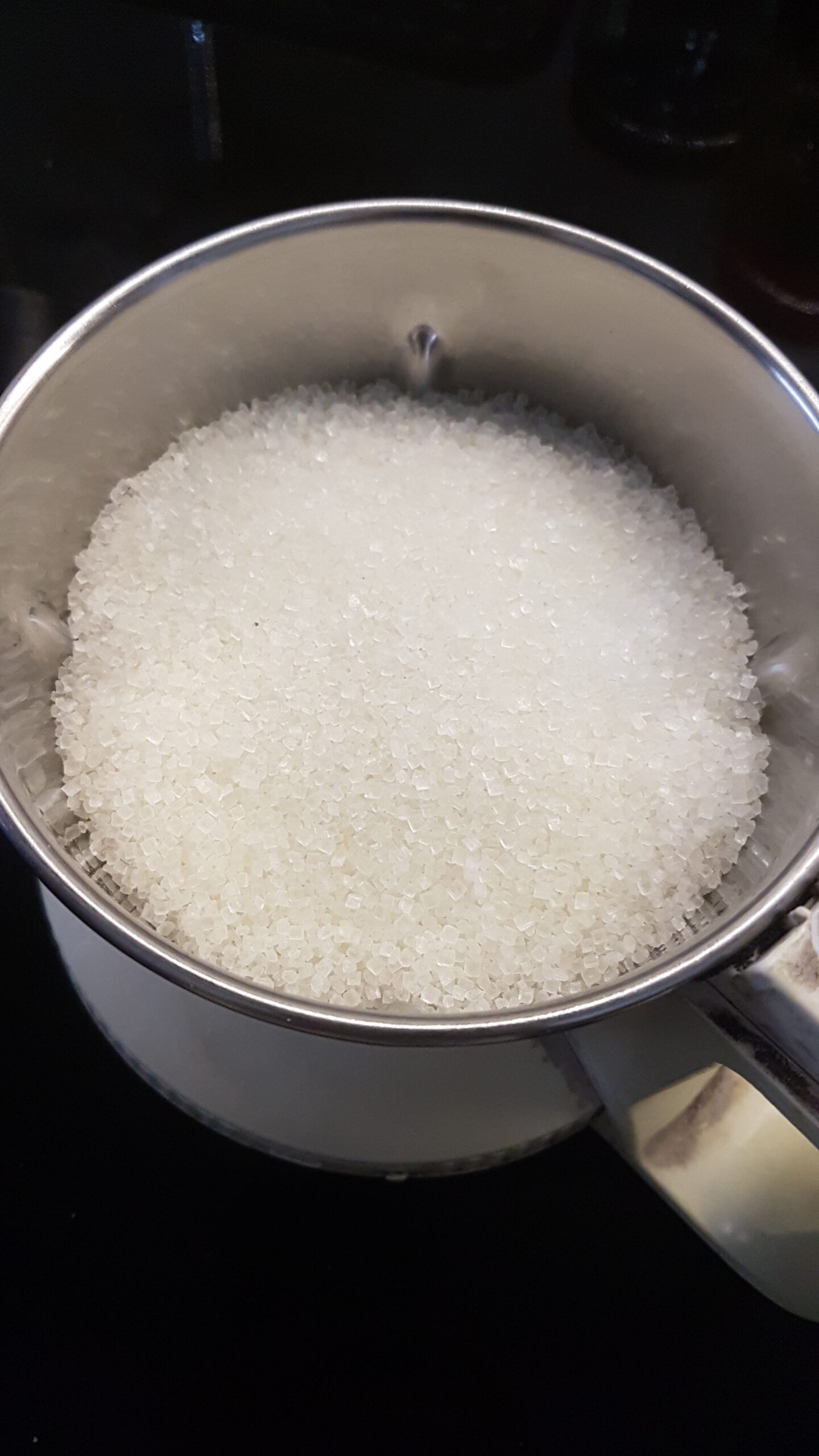 Sugar in a mixie jar