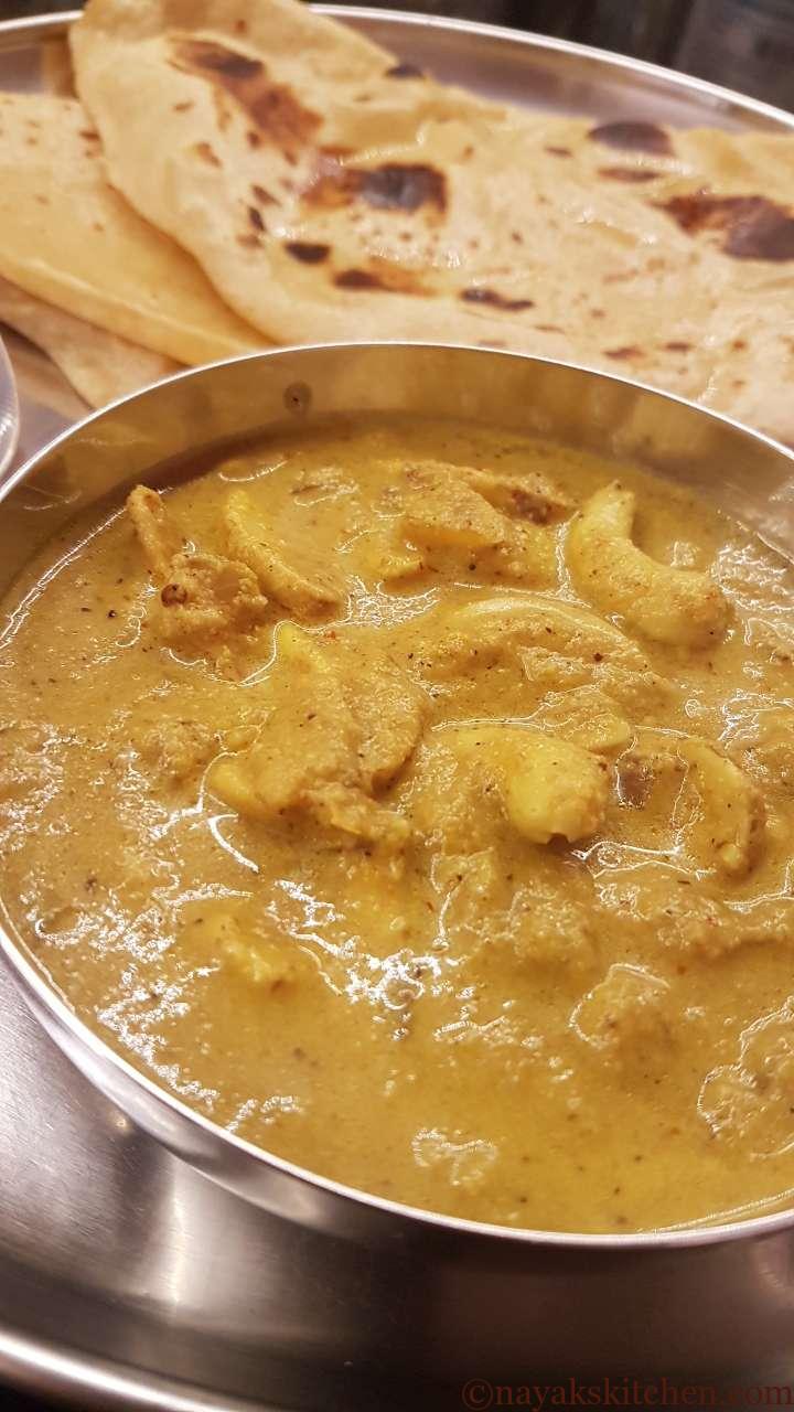 Kaju Tonak with chapathi